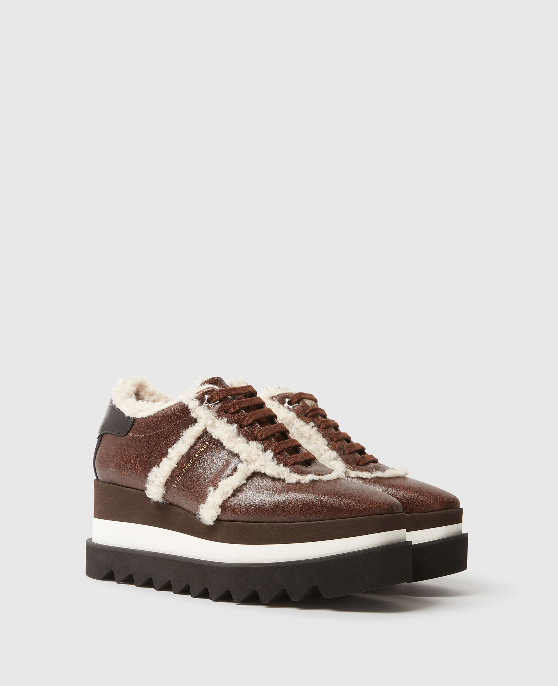 Vegan Plush-Lined Sneak-Elyse-Brown-medium