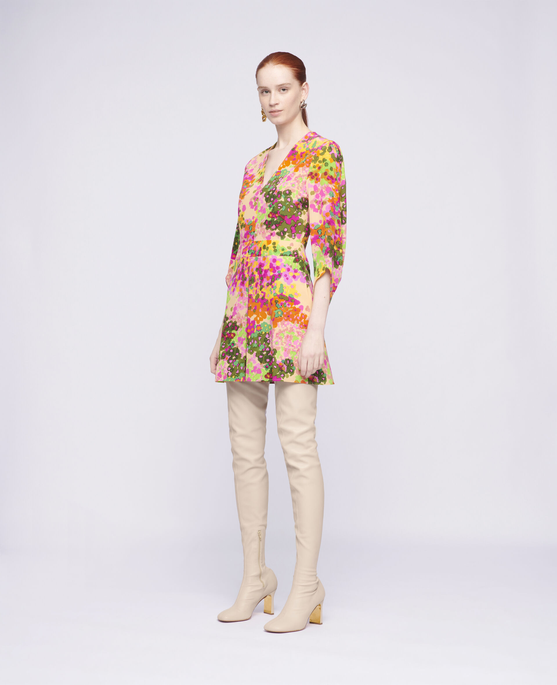 Maddison Mini Dress-Multicoloured-large image number 1