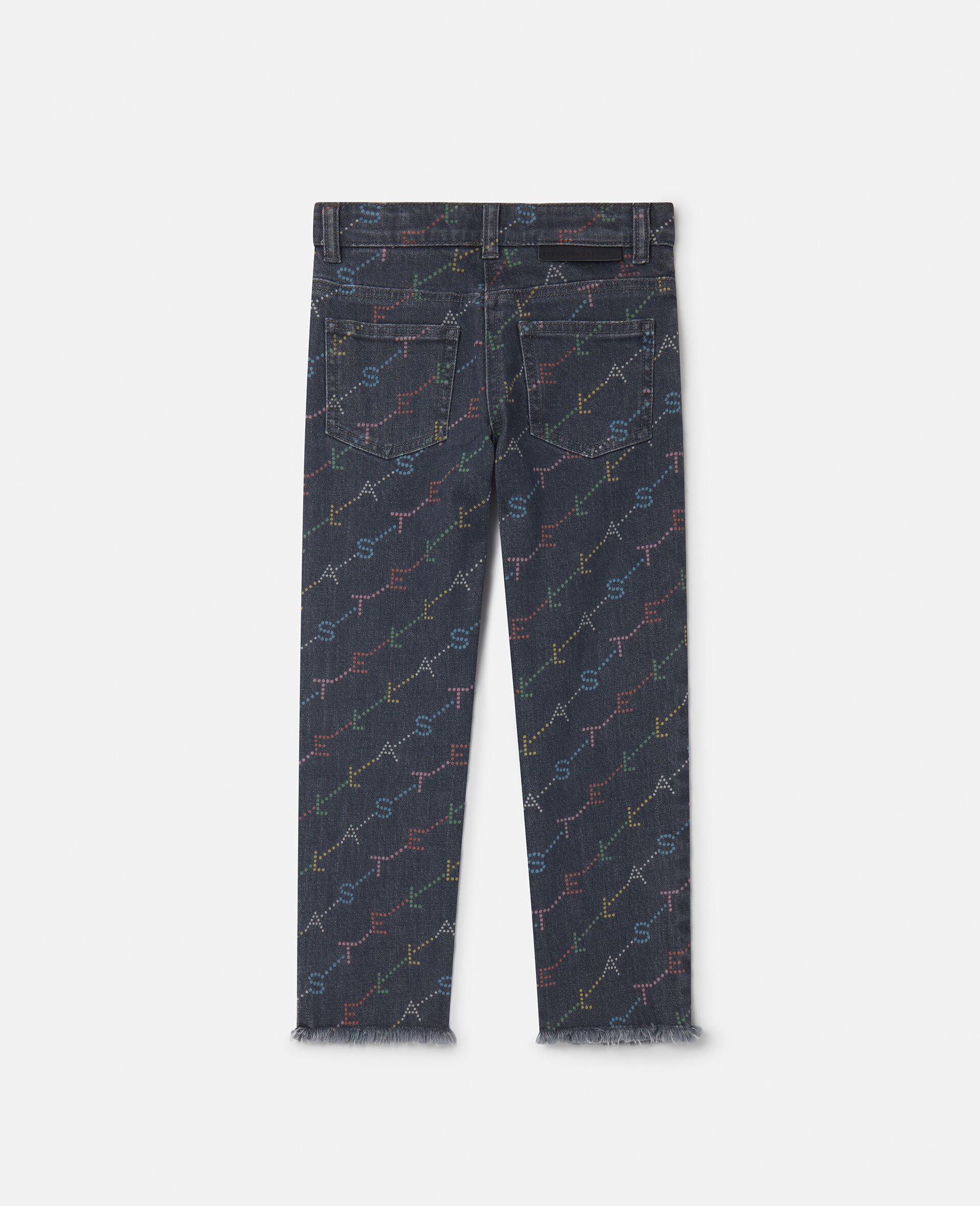 Logo Pattern Denim Jeans-Grey-large Logo Pattern Denim Jeans-Grey-large image number 2