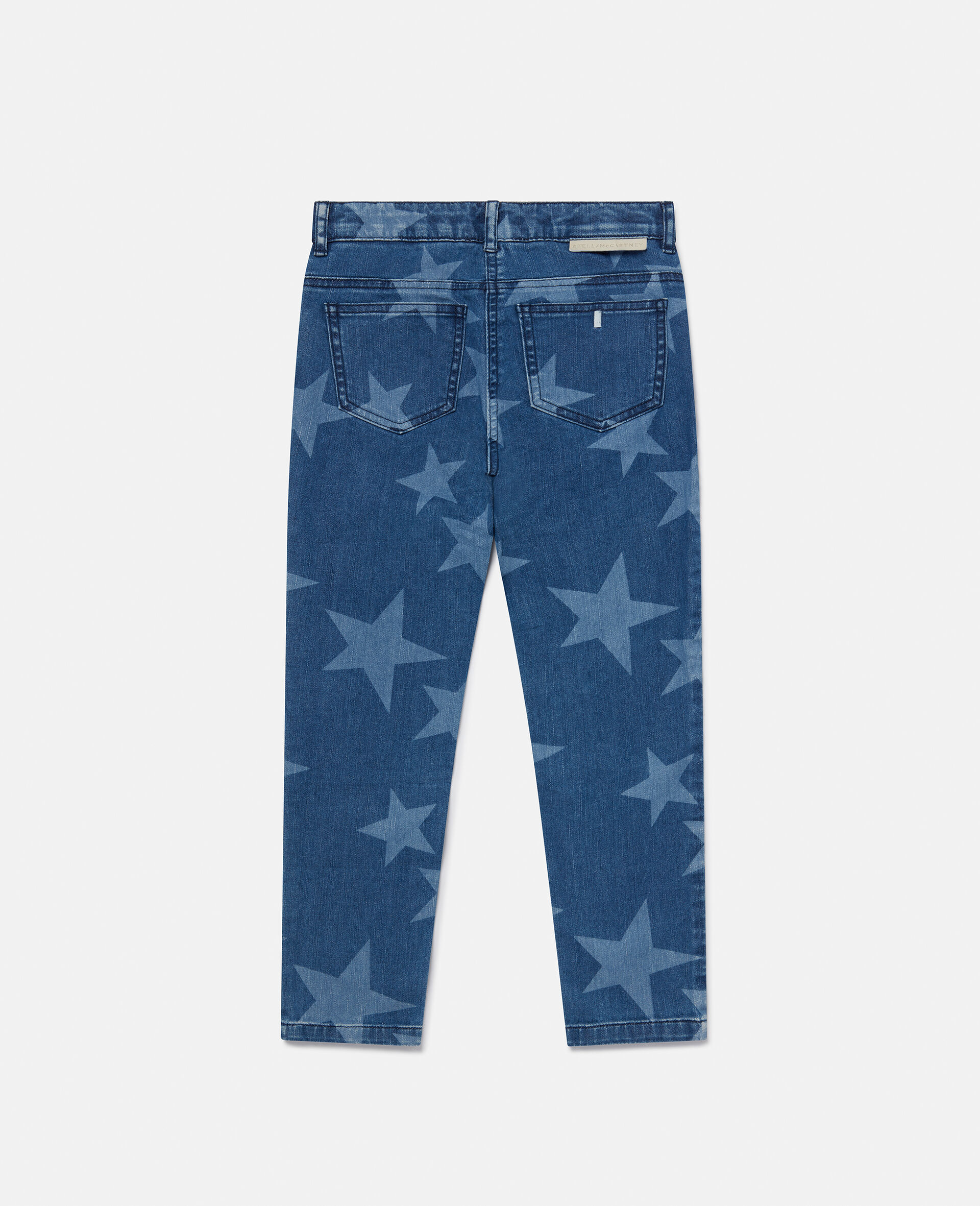 Star Print Skinny Jeans-Blue-large Star Print Skinny Jeans-Blue-large image number 2