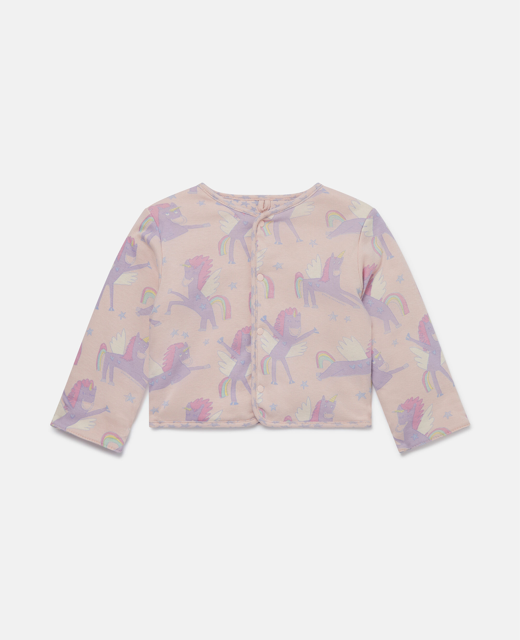 Women Pink Rainbow Unicorn Print Jacket Stella McCartney SG