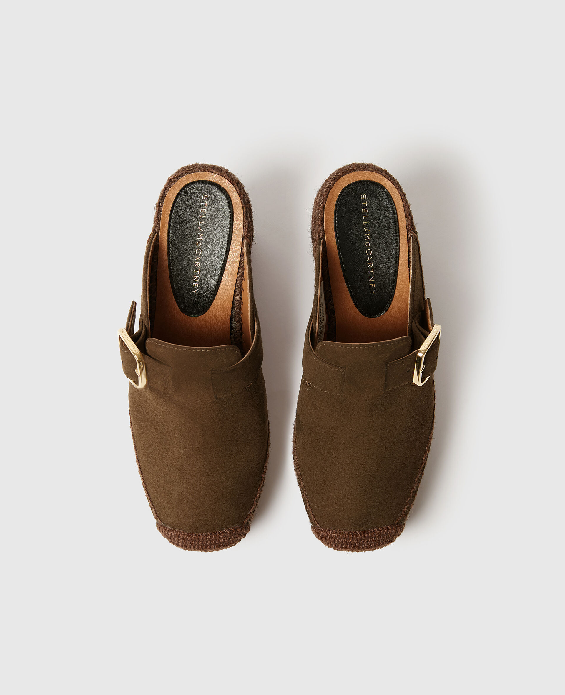 Gaia Suede Clogs-Brown-large image number 3