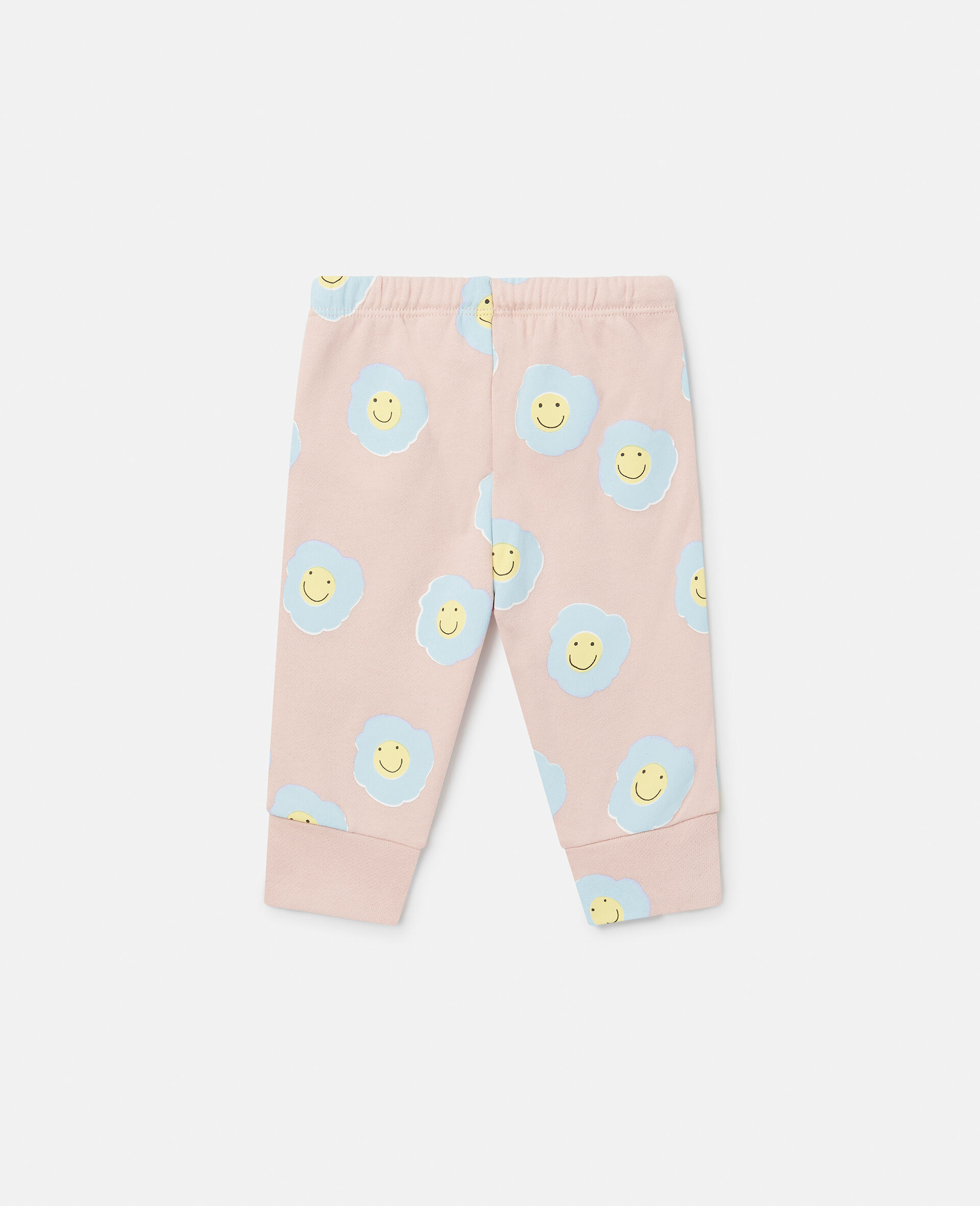 Smiley Flower Print Joggers-Pink-large image number 2