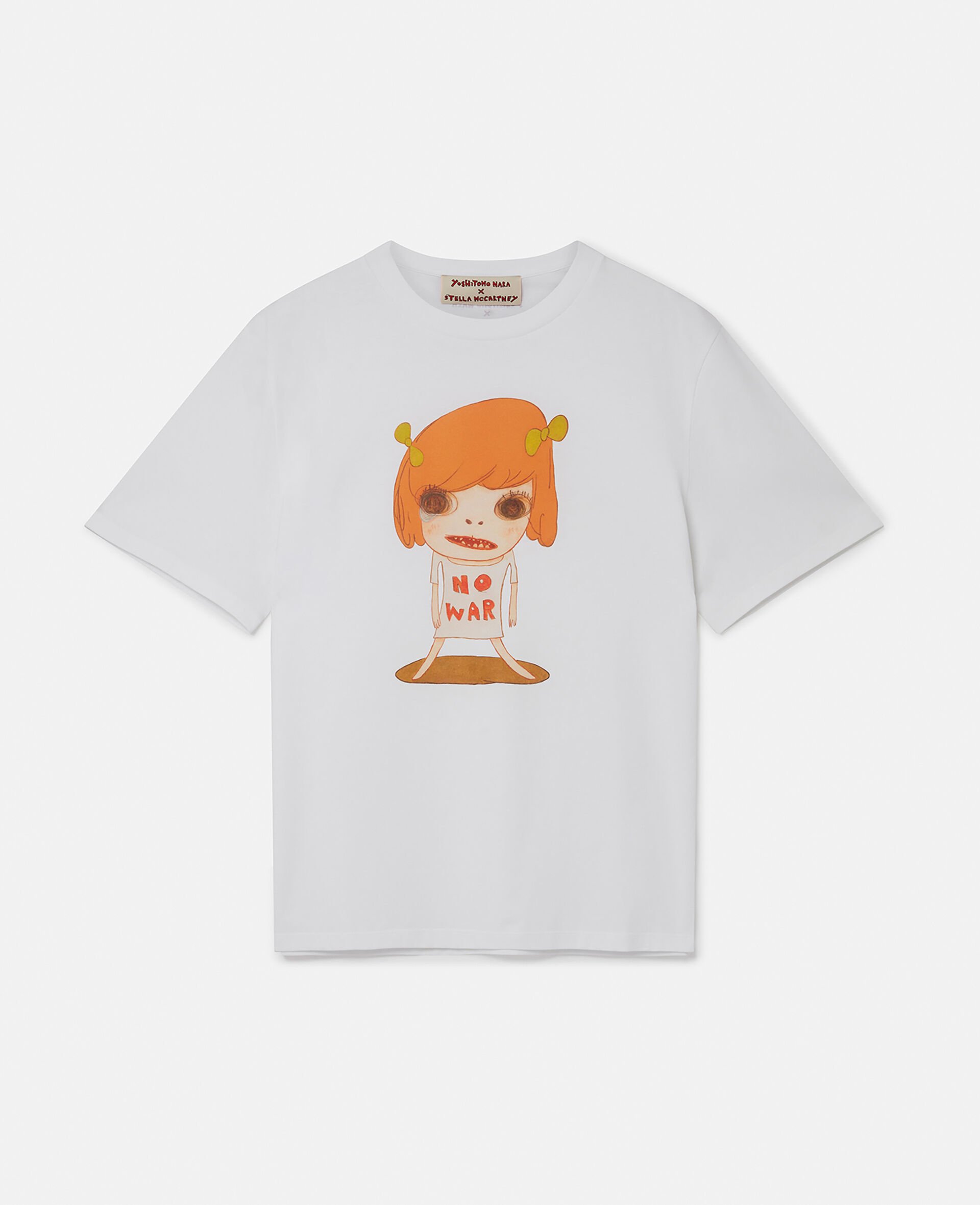 No War Print T-Shirt-White-large image number 0