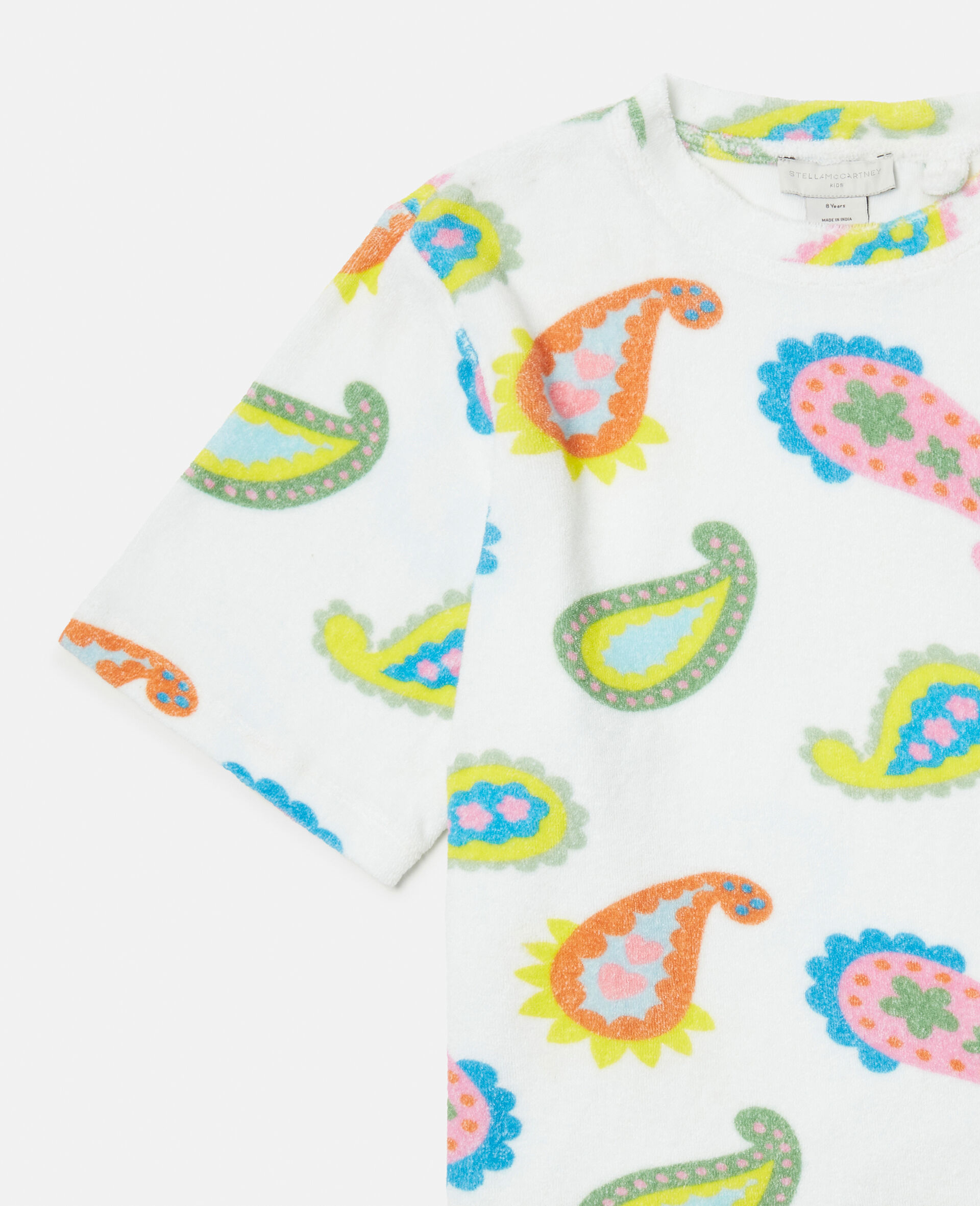 Paisley Print Sweatshirt-White-large image number 1