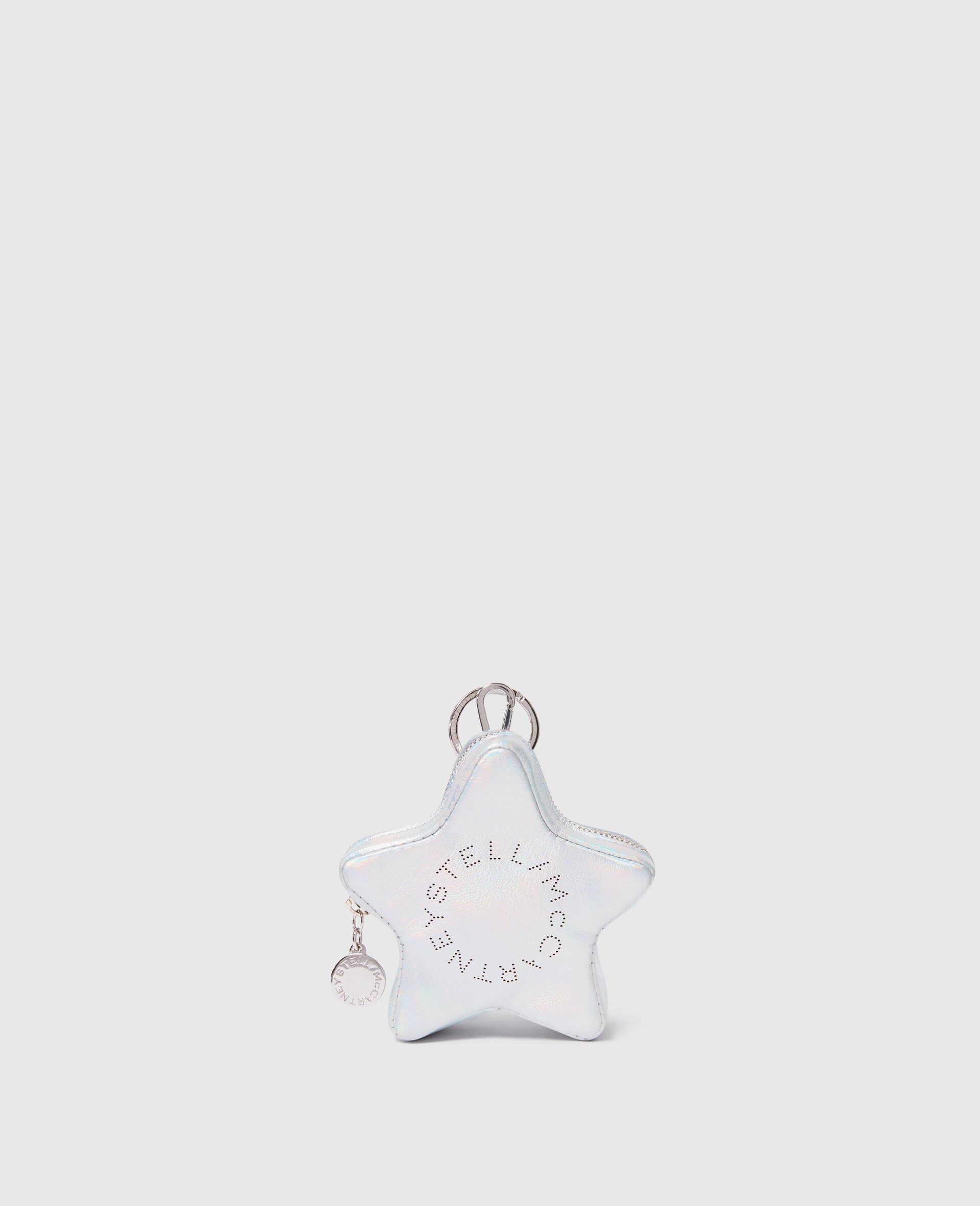 Logo Star Coin Purse Keychain -Grey-large image number 0