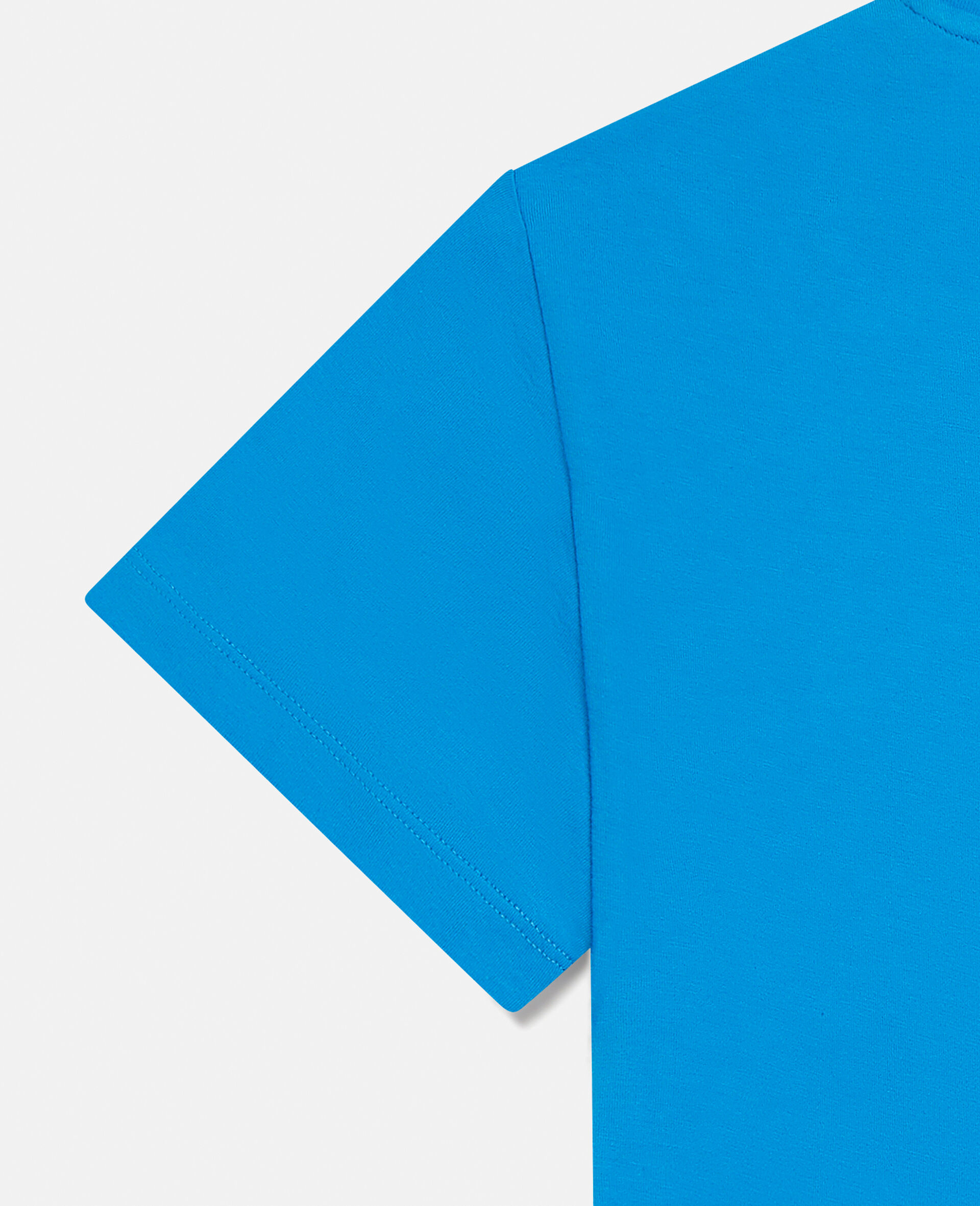 Be Super Nice Print Cotton T‐Shirt-Blue-large image number 3