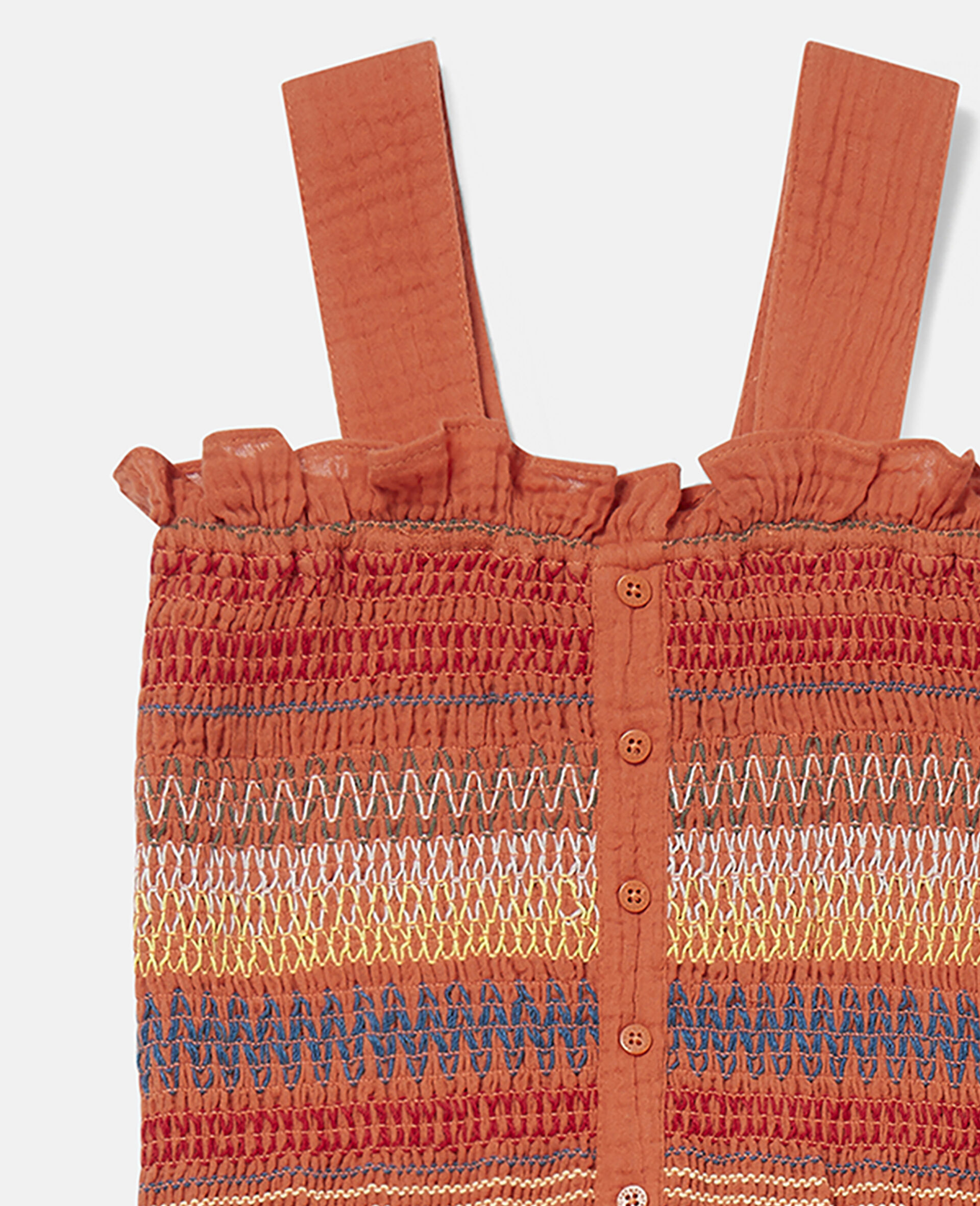 Women White Embroidered Cotton Gauze Dress Stella McCartney AU