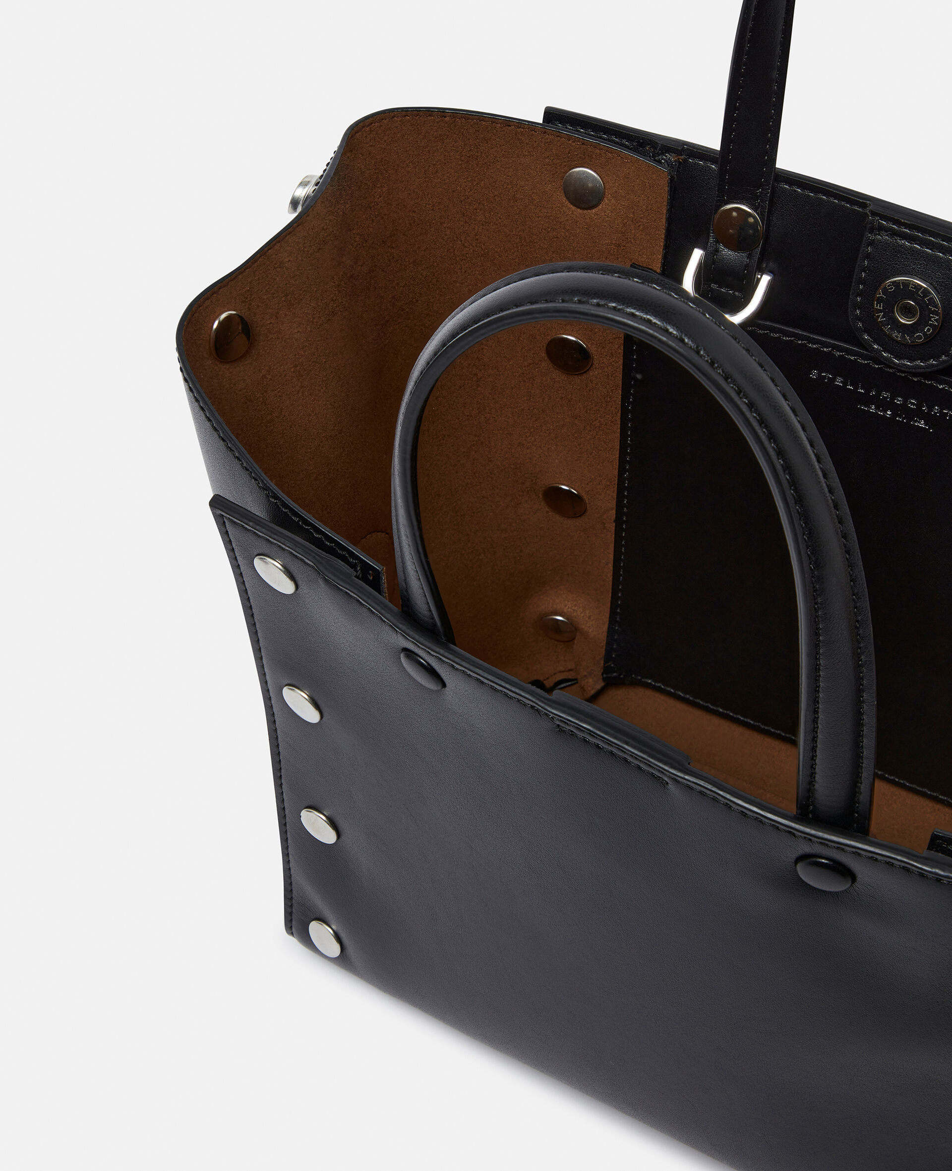 Stella Studs Small Tote Bag-Brown-large image number 3