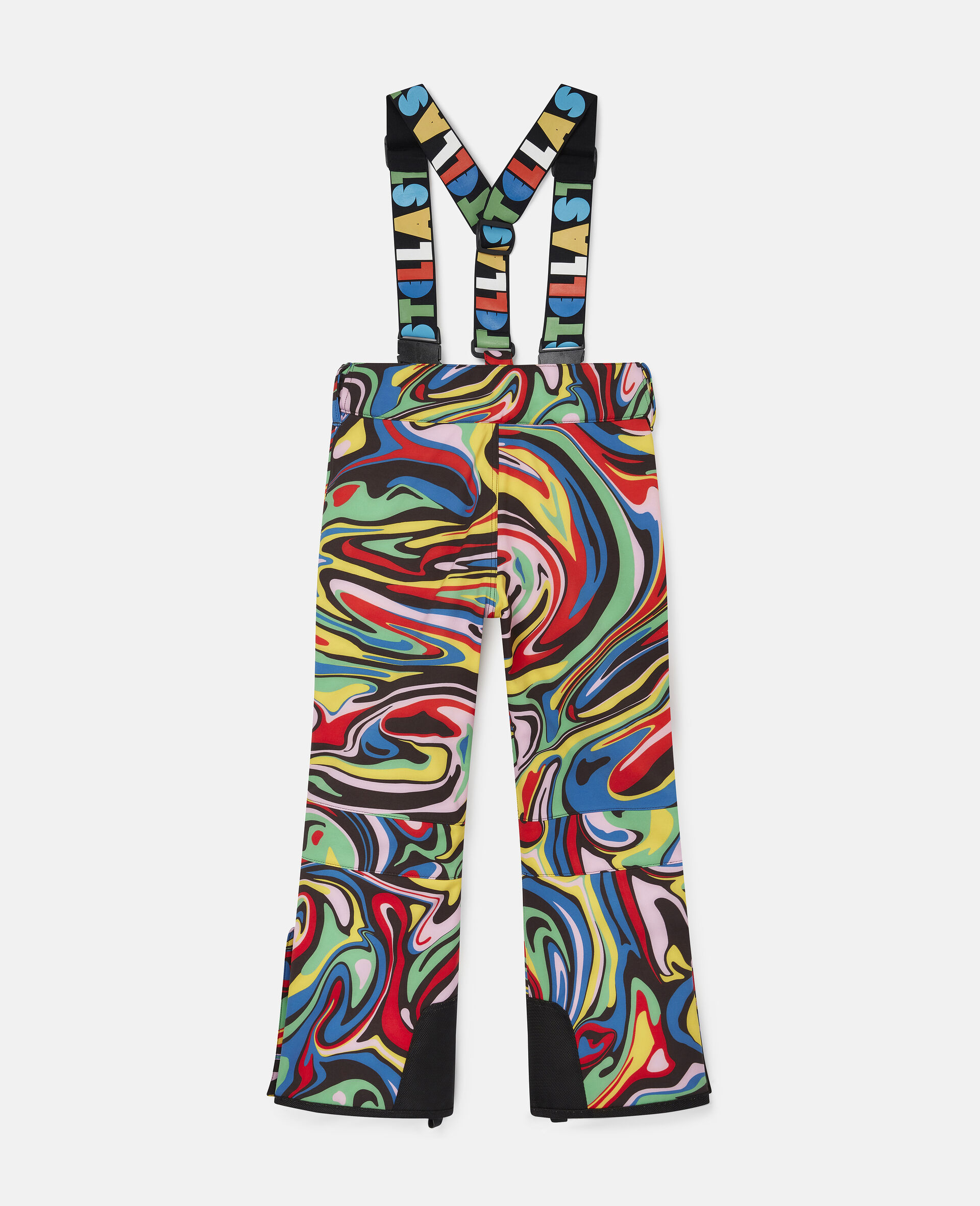 大理石纹印花滑雪裤-Multicolored-large image number 3