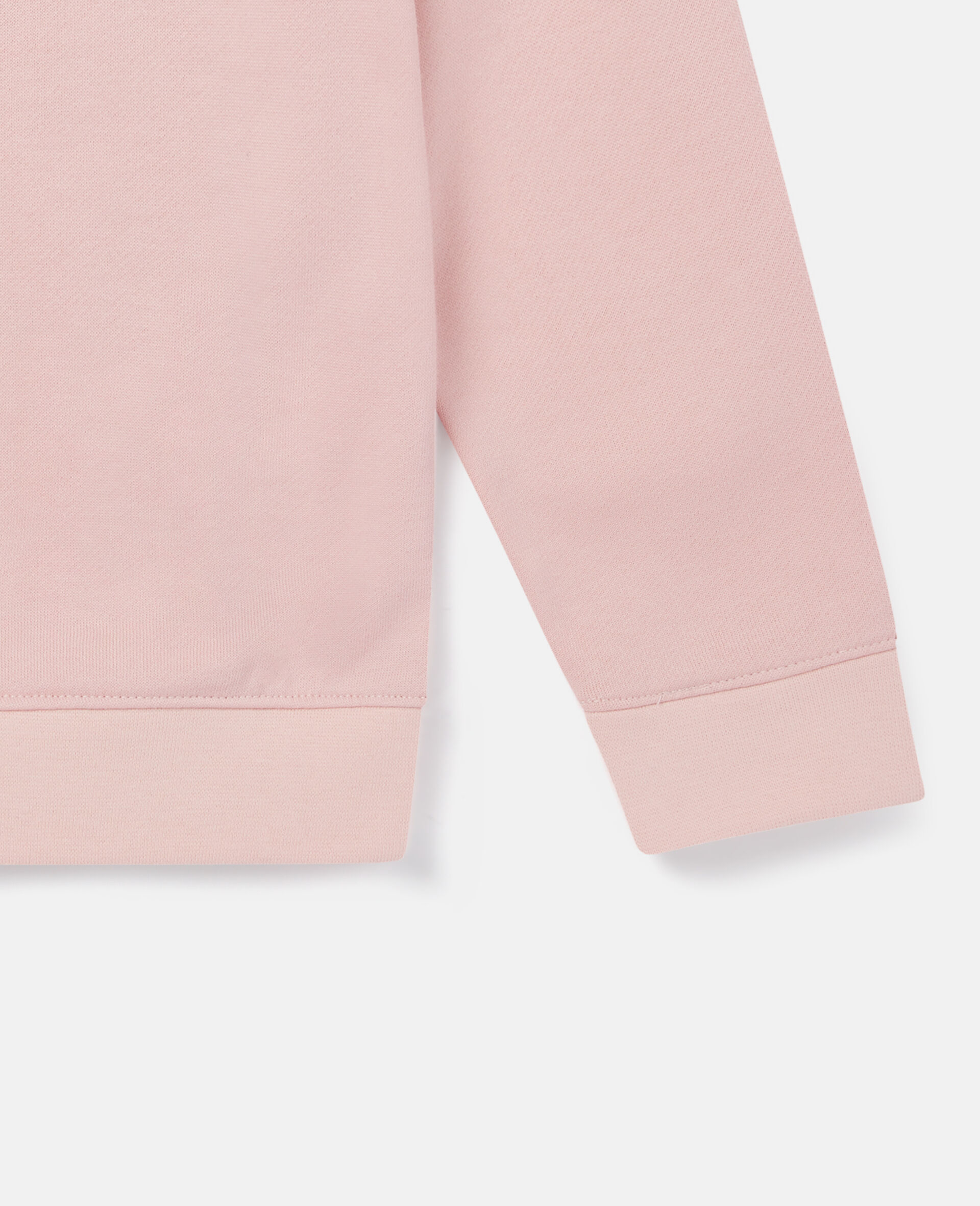 Mushroom Print Cotton Sweatshirt-Pink-large image number 2