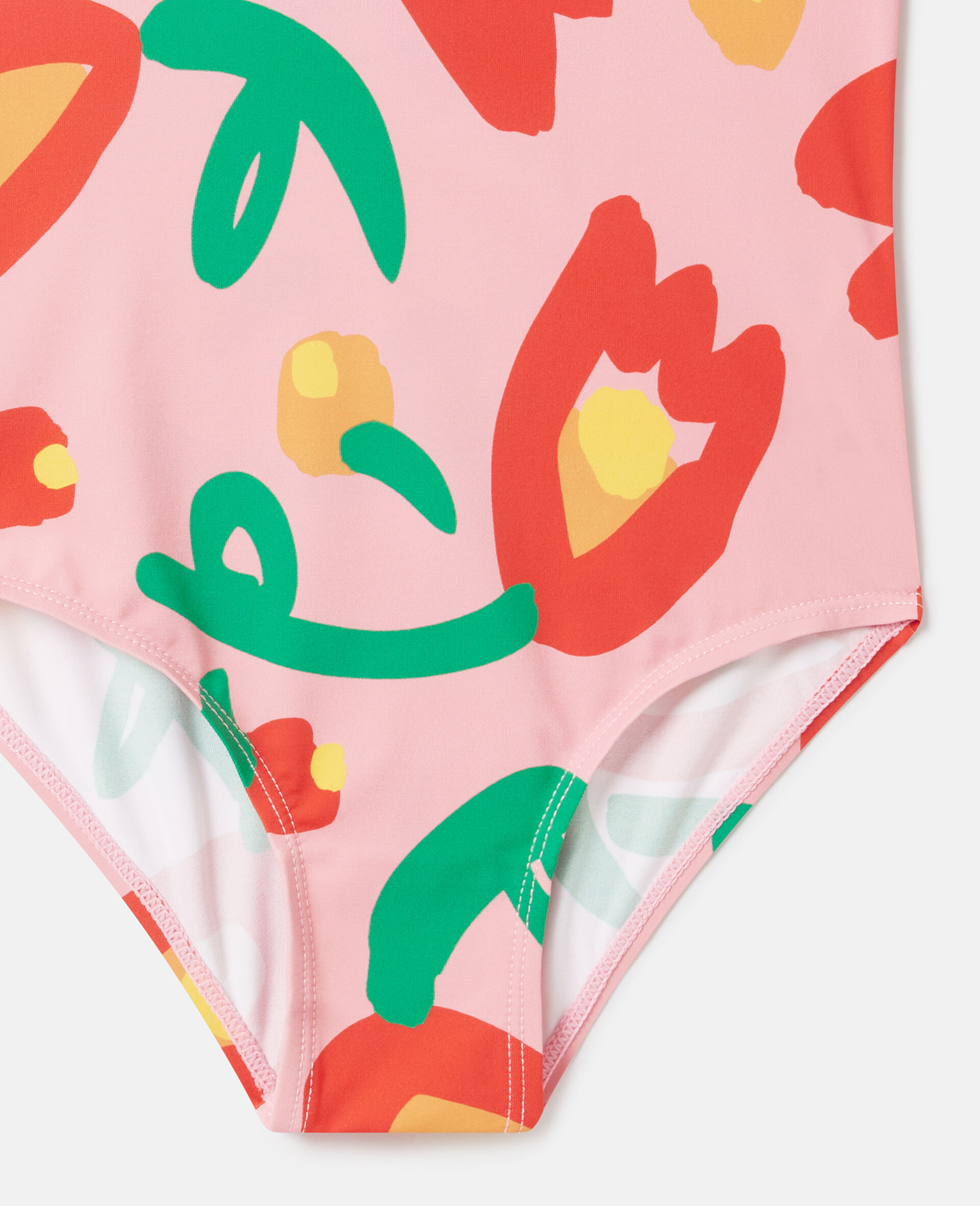 Floral Print Swimsuit-Pink-large image number 3