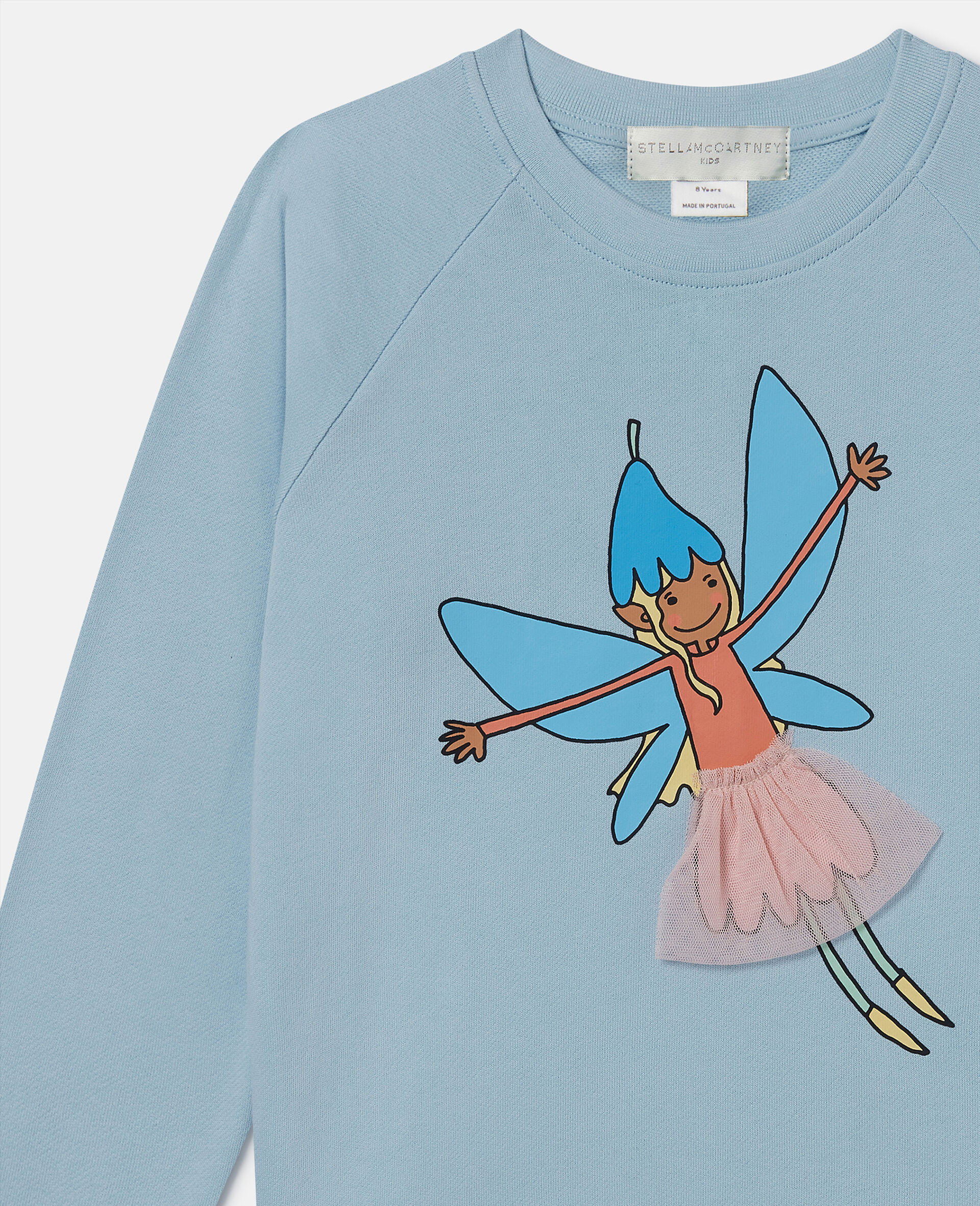 Fairy Graphic Crewneck Sweatshirt-Blue-large Fairy Graphic Crewneck Sweatshirt-Blue-large image number 1