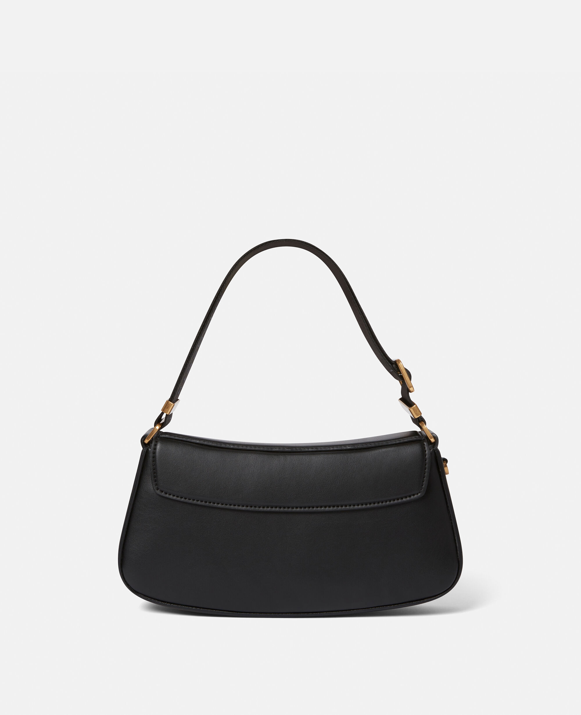 Women Black S-Wave Shoulder Bag | Stella McCartney US