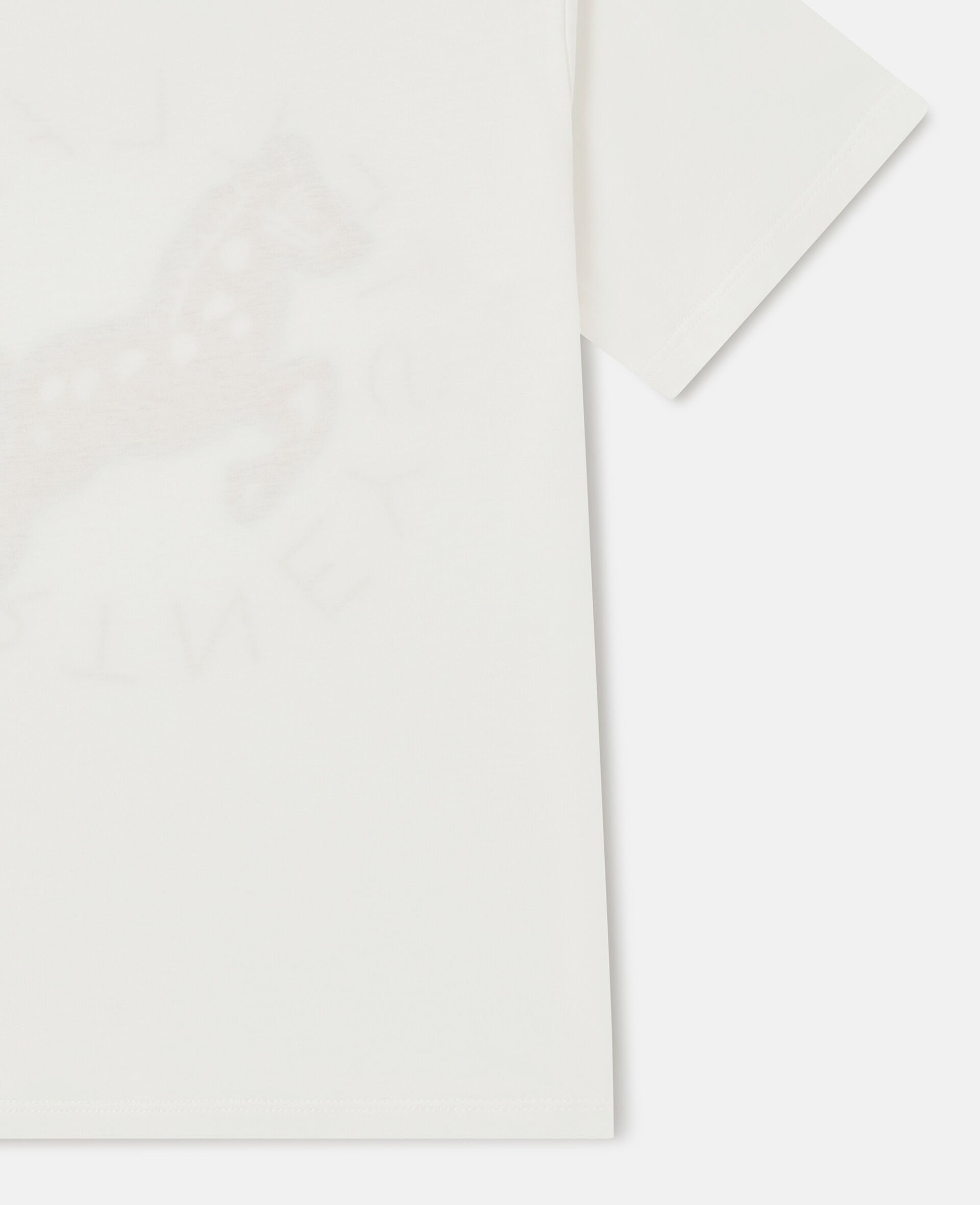 Horse Graphic T-Shirt-Cream-large image number 3