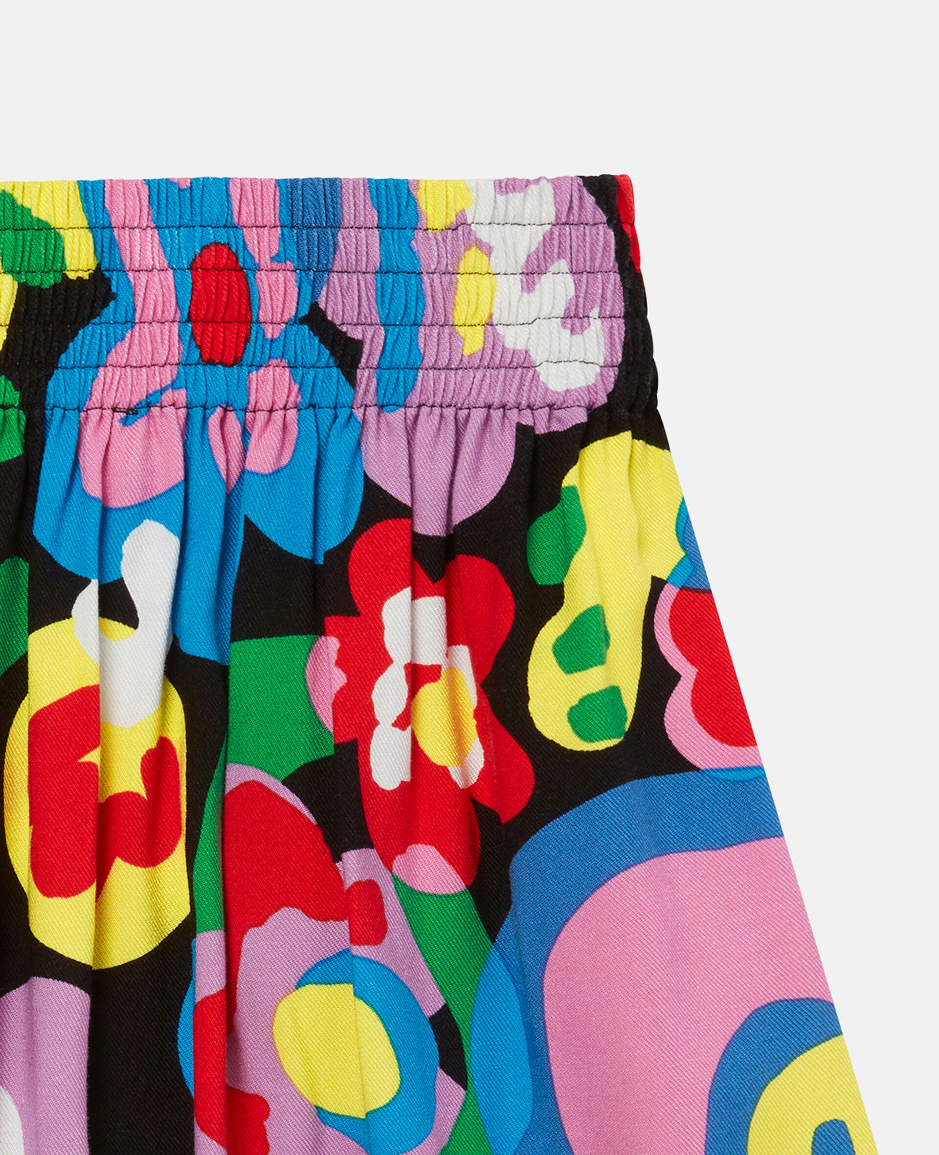 Abstract Flower Print Skirt-Multicoloured-large image number 3