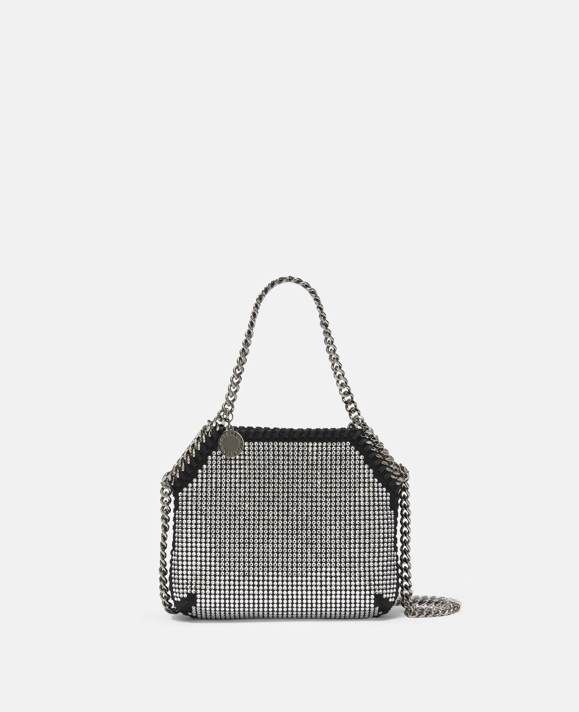 割引クーポン Shoulder Mini Crystal Falabella Black Women Bag Stella | バッグ