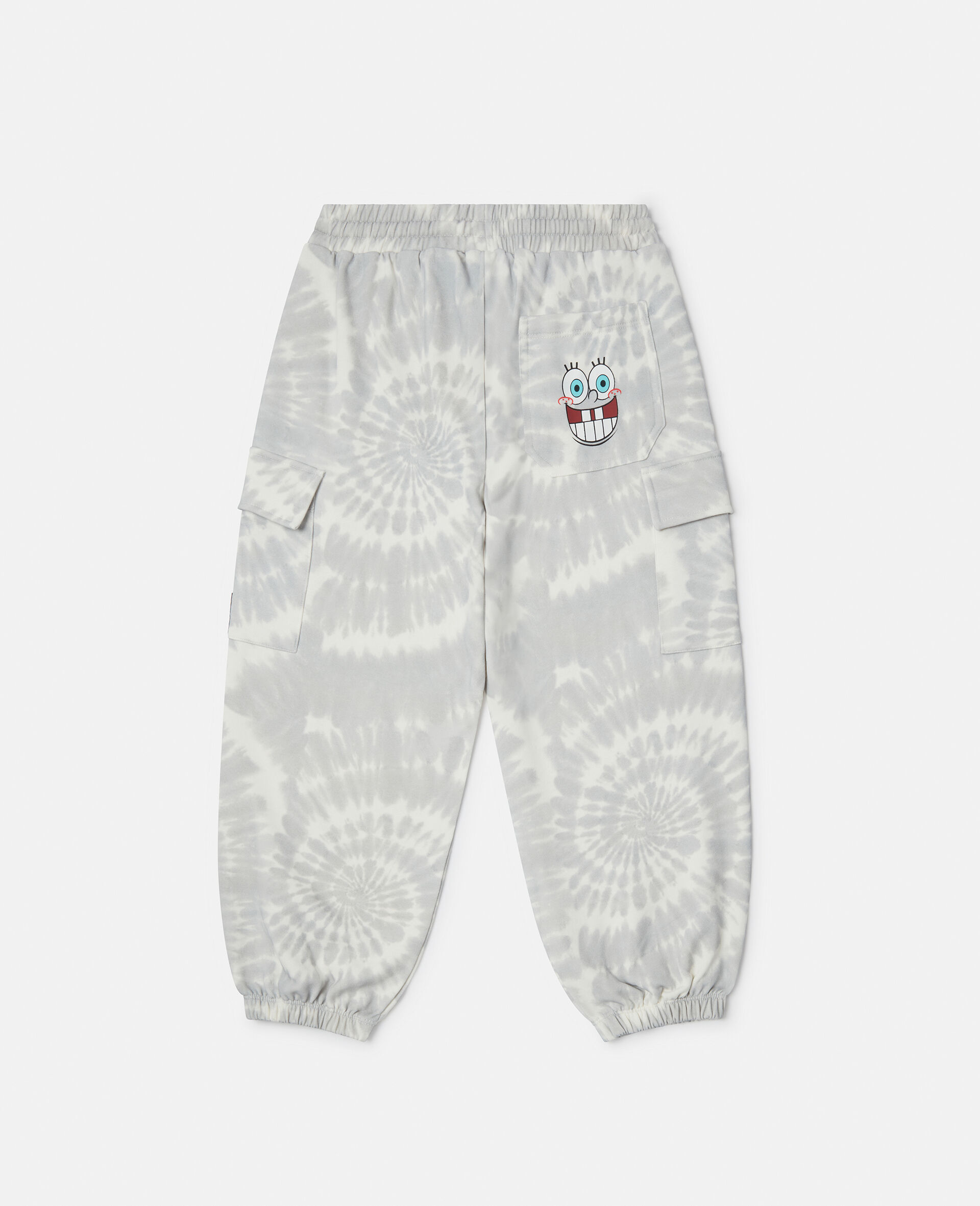 SpongeBob Tie-Dye Graphic Joggers-Grey-large image number 2