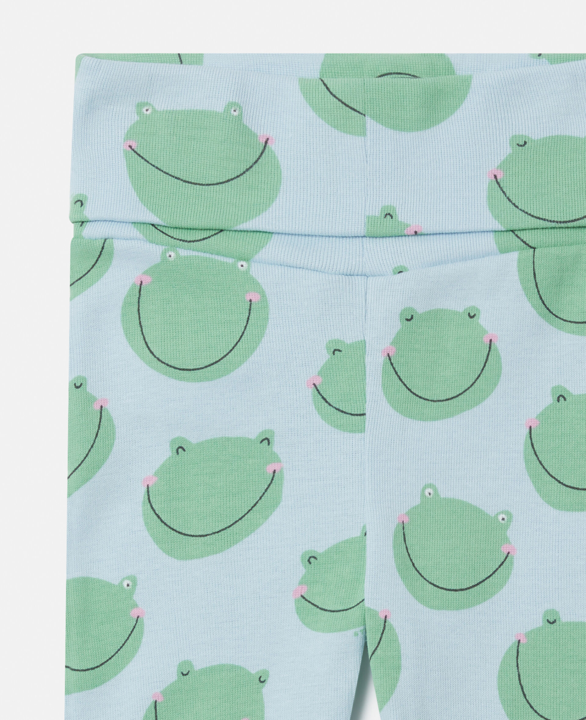 Legging avec imprime grenouille-Bleu-large image number 1