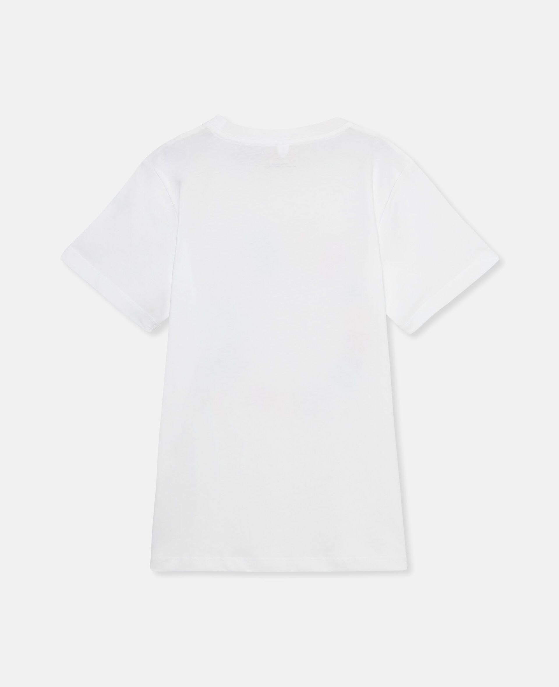Logo Embroidery T-Shirt-White-large image number 1