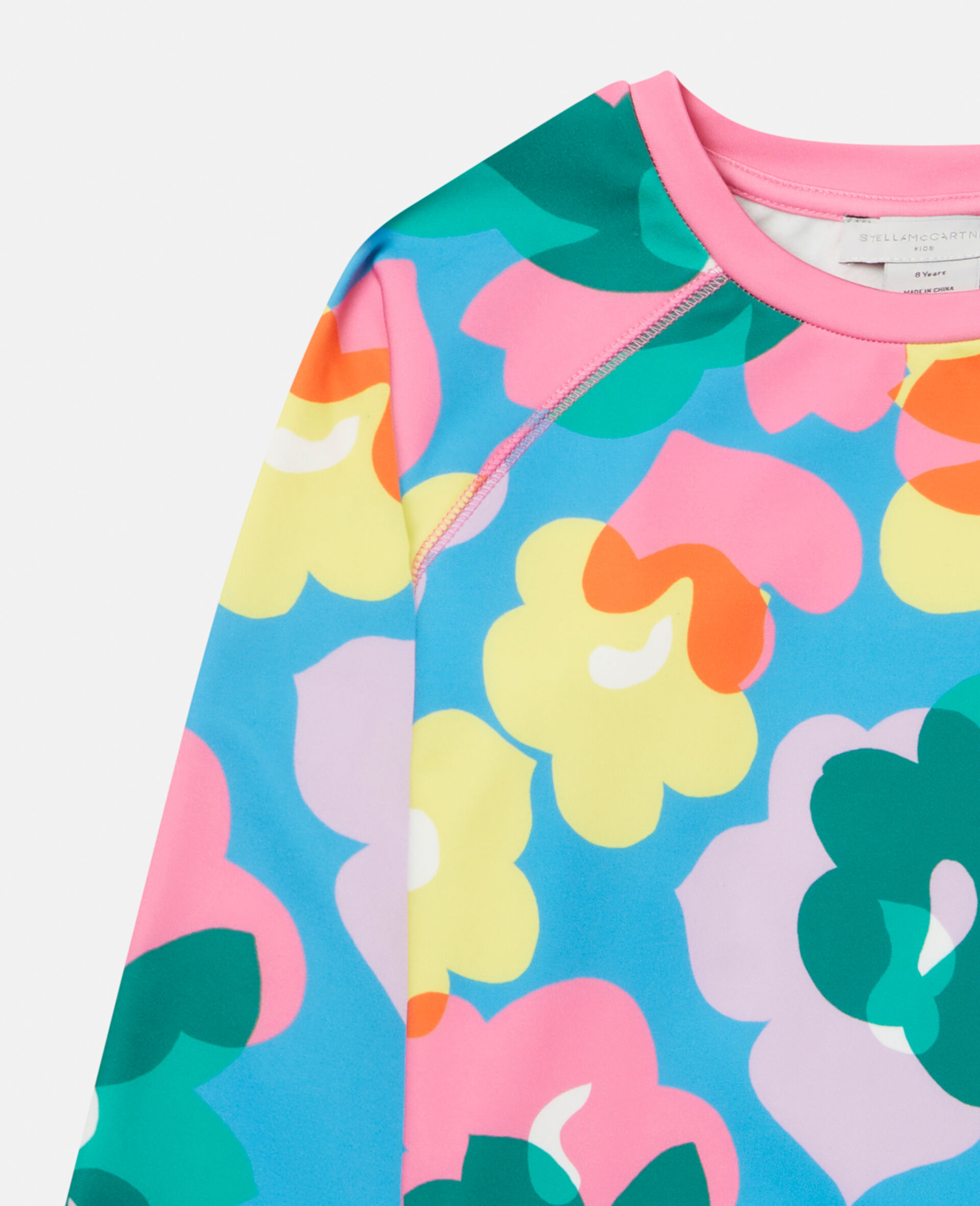 Floral Print Snow T‐Shirt-Multicolour-large image number 1