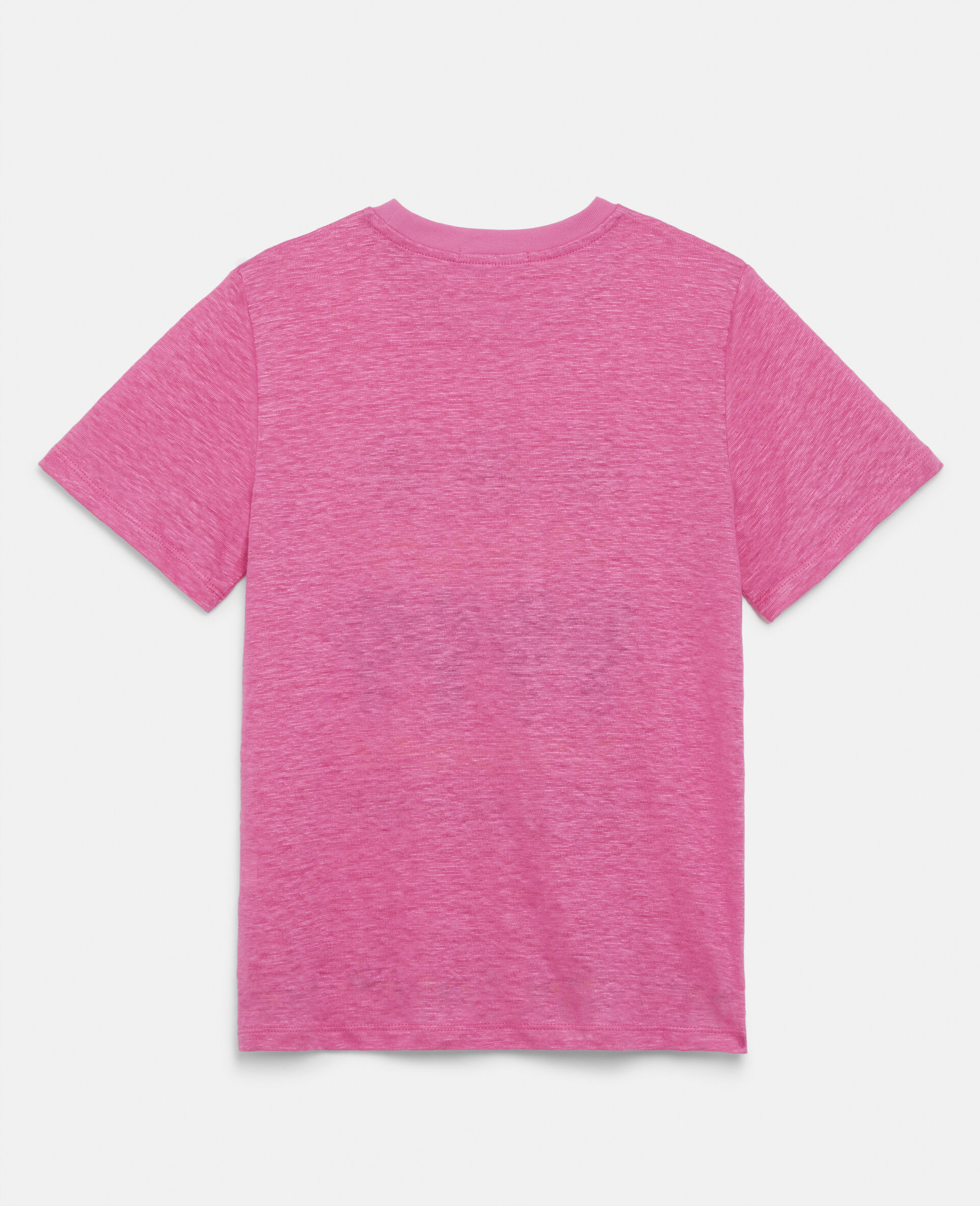 Fringed Jersey T-Shirt-Pink-large image number 2