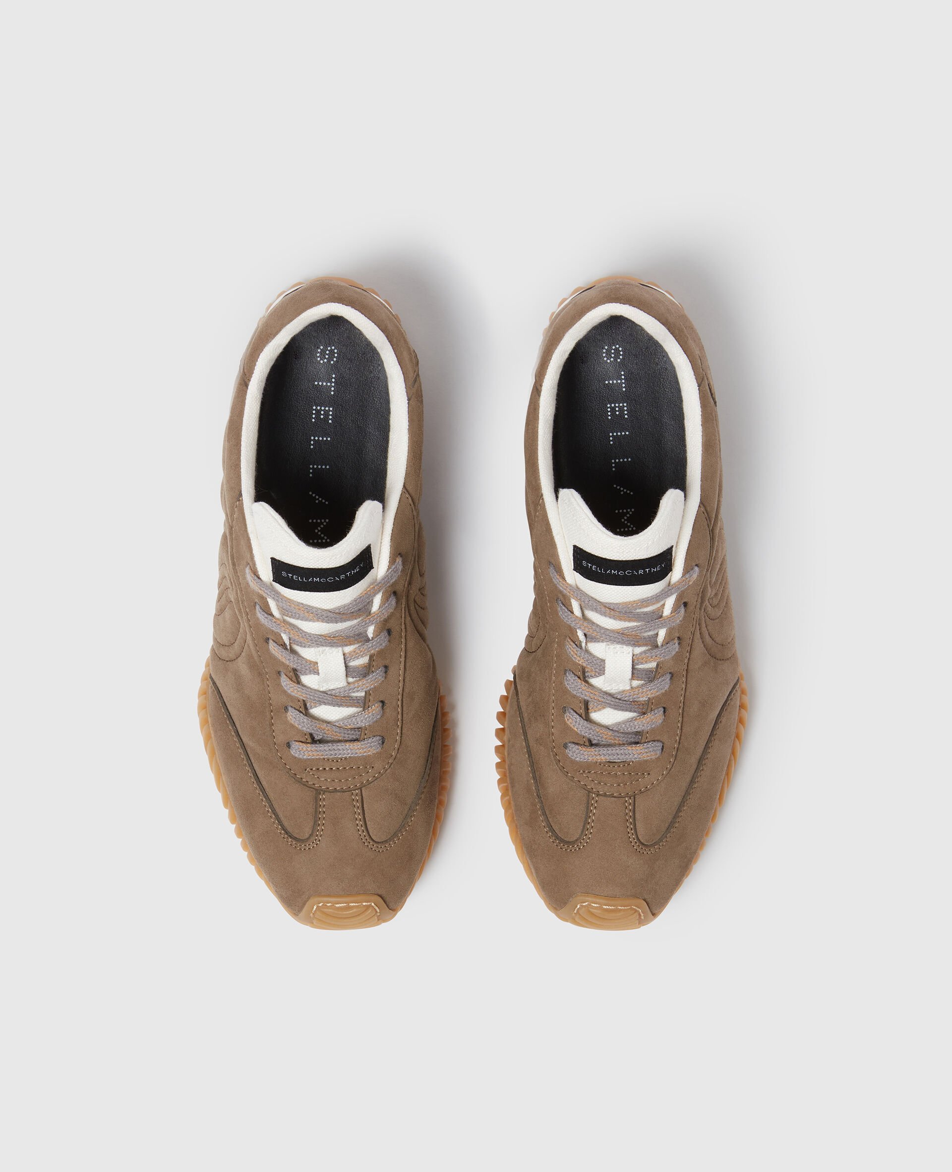 S-Wave Sport Panelled Sneakers-Brown-large image number 3