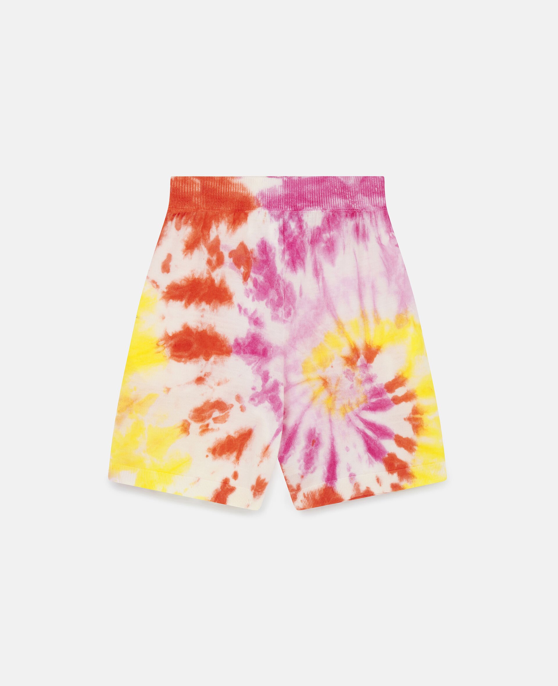 Shorts aus Strick mit Farbklecks-Print-Bunt-large
