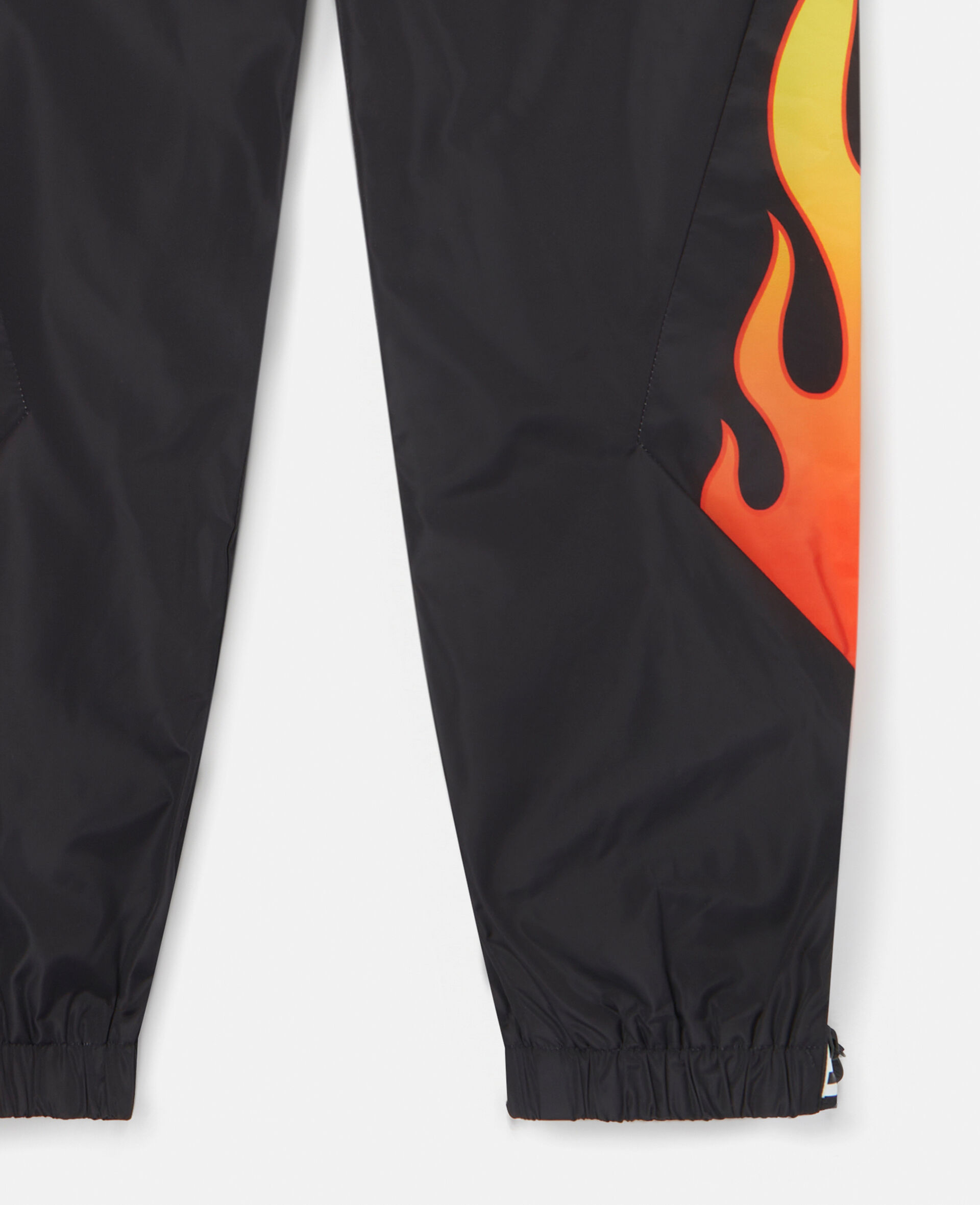 Flame Check Print Joggers-Black-large image number 1