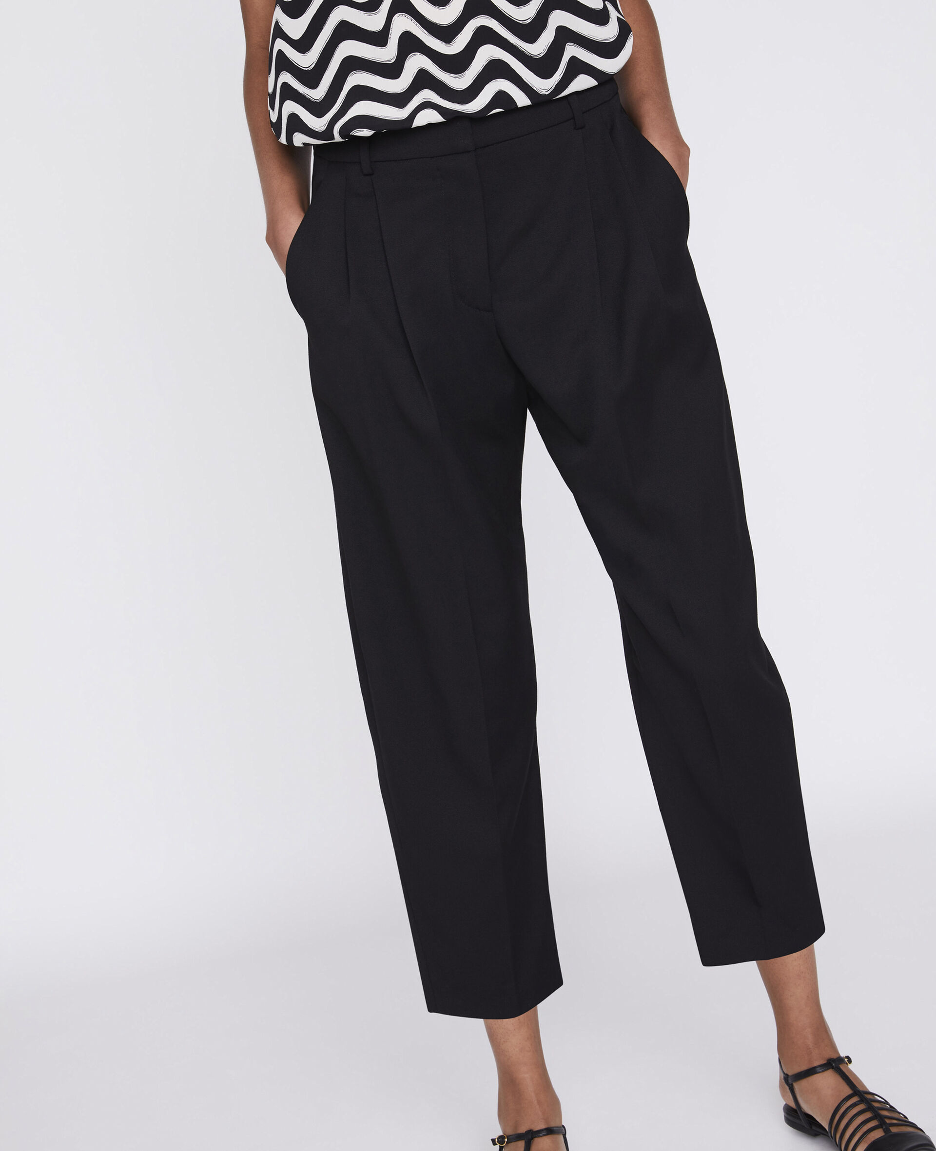 Dawson Tailored Trousers-Black-large image number 3