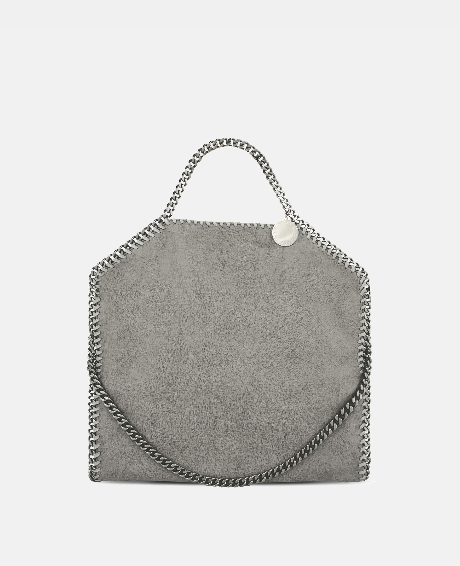 Falabella Fold-Over Tote Bag-Grey-model