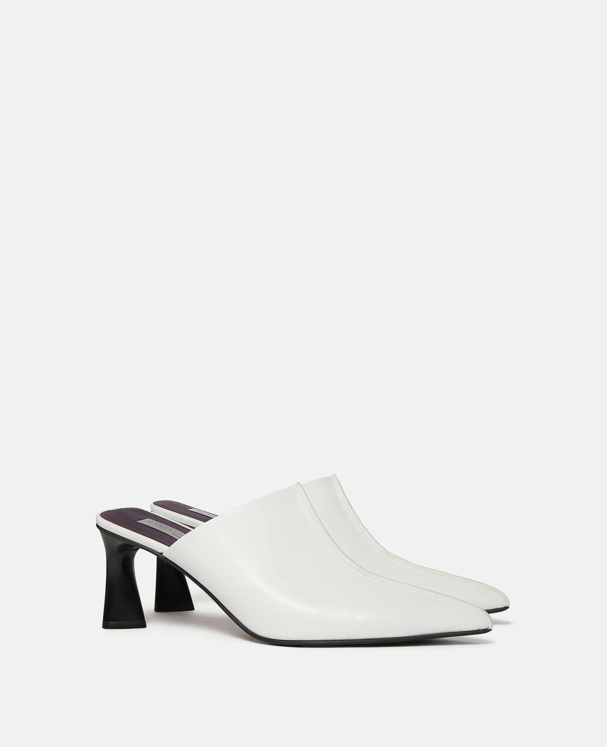 Pointed toe hotsell white mules