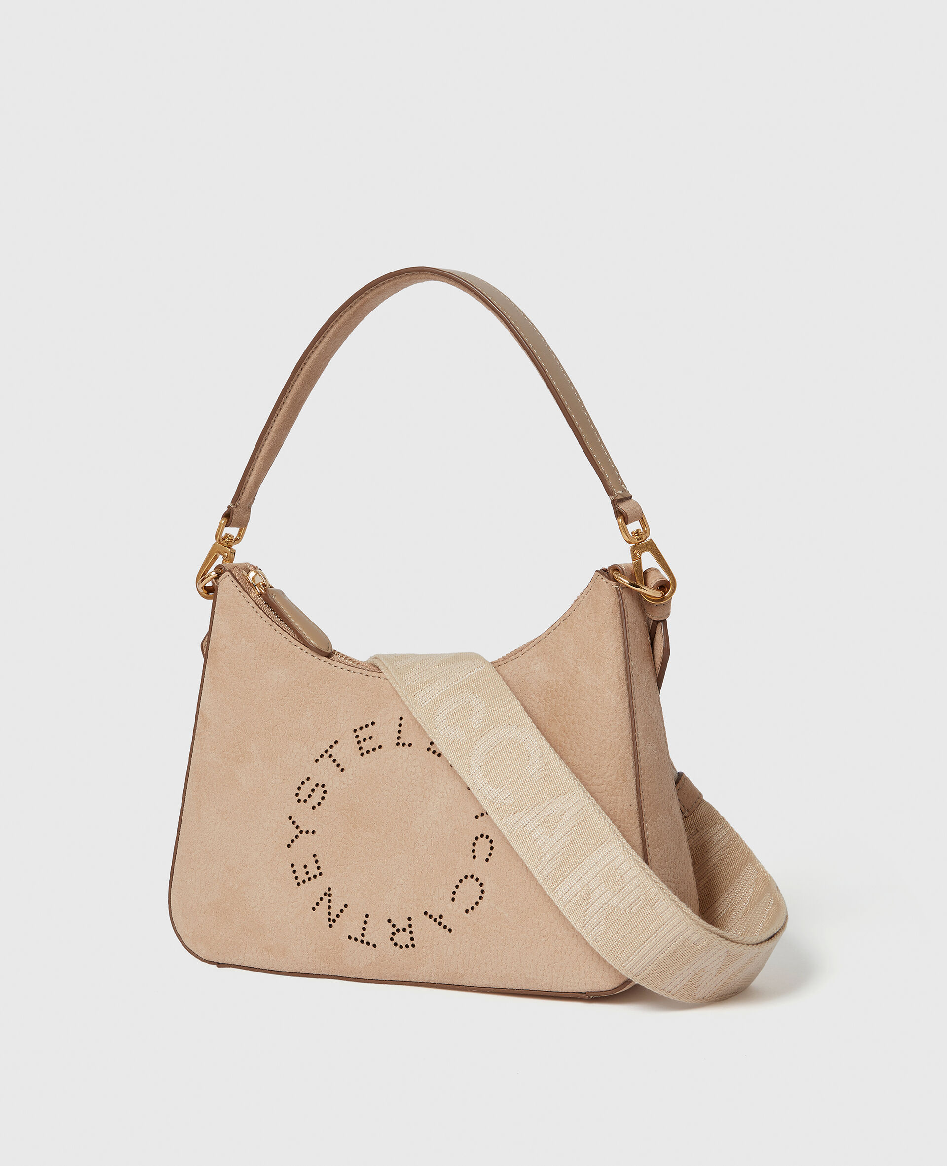 Logo Crossbody Shoulder Bag-Beige-large image number 1