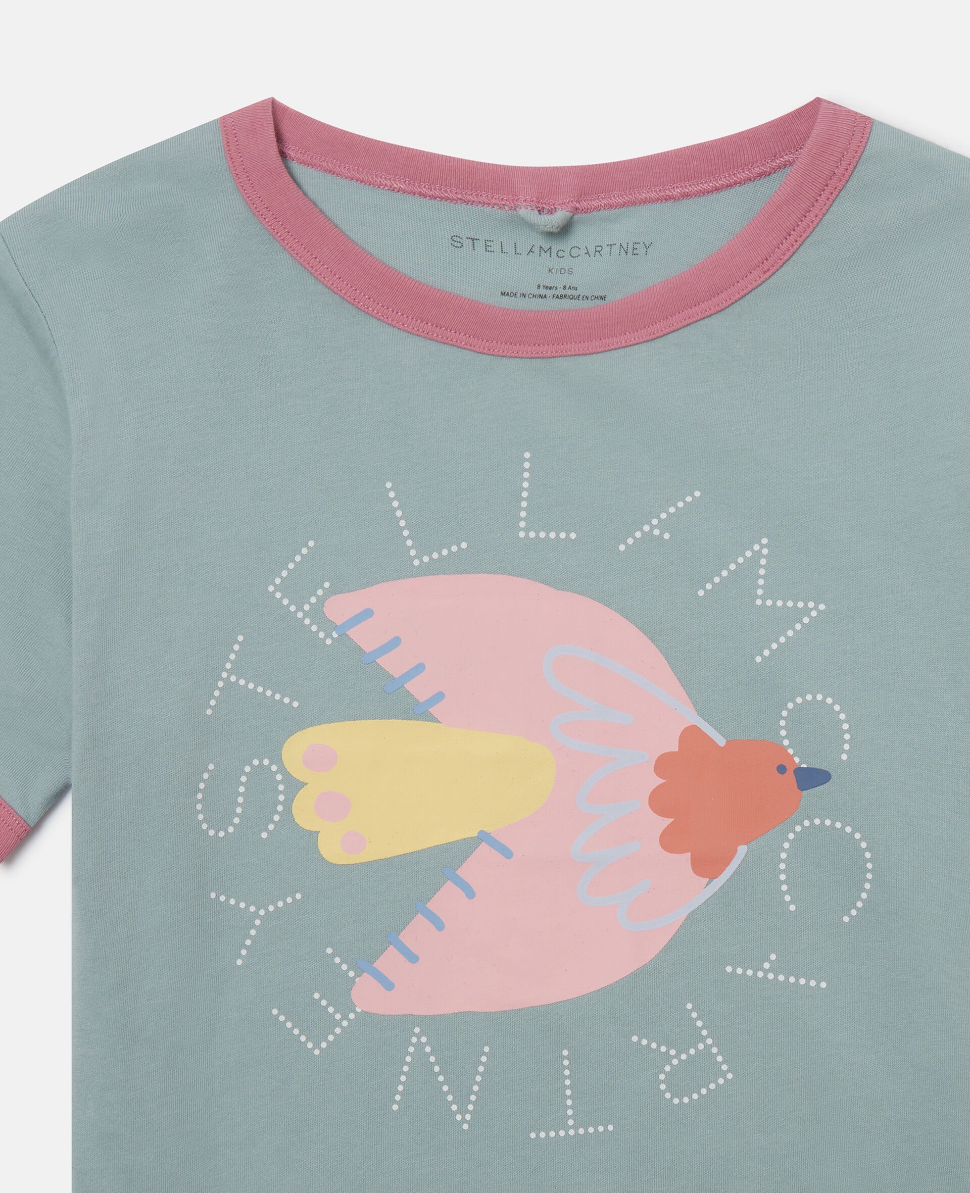 Kids Grey Dove Graphic T Shirt Stella McCartney US Kids Grey Dove Graphic T Shirt Stella McCartney US