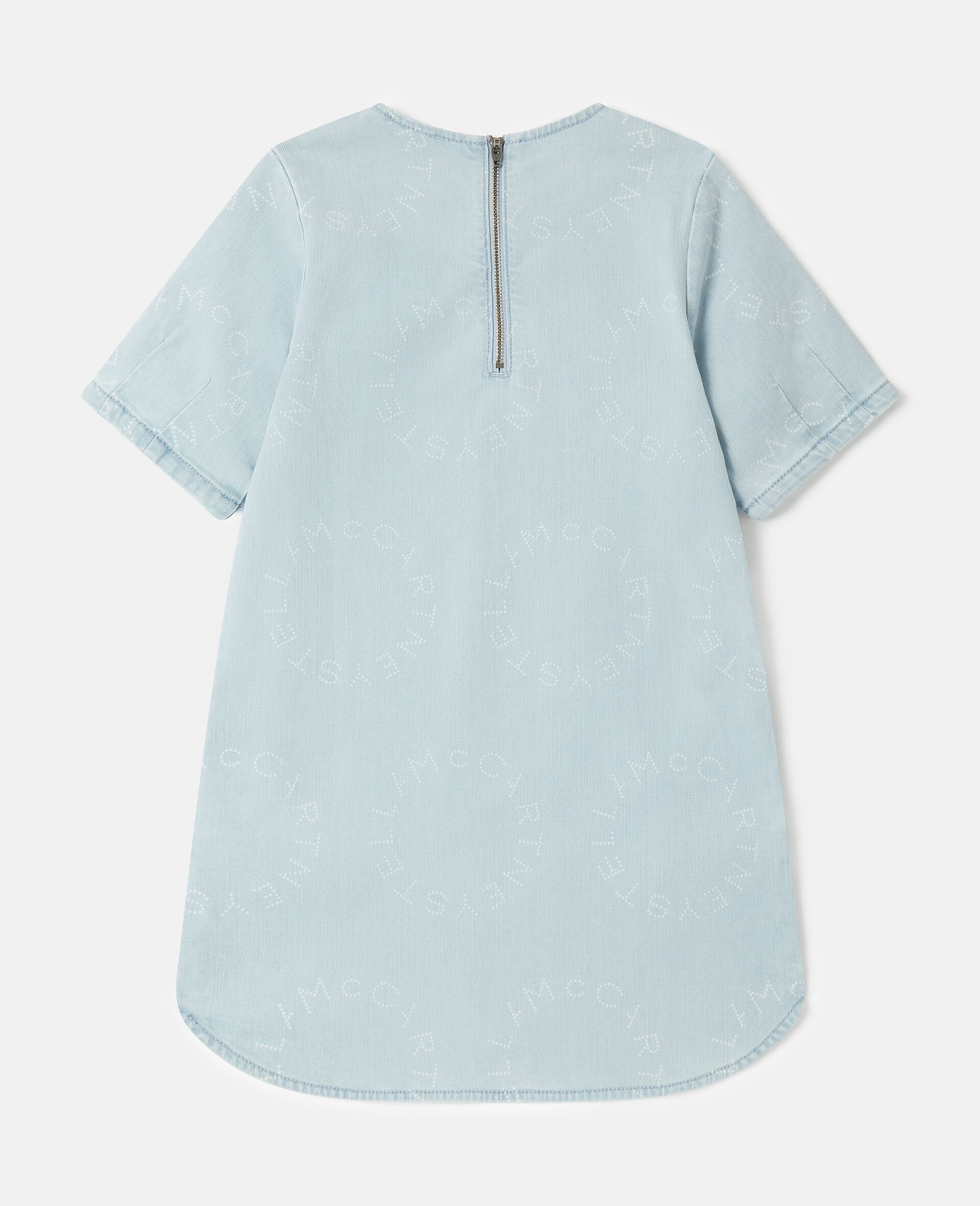 Robe en jean à logo-Bleu-large Robe en jean à logo-Bleu-large image number 2