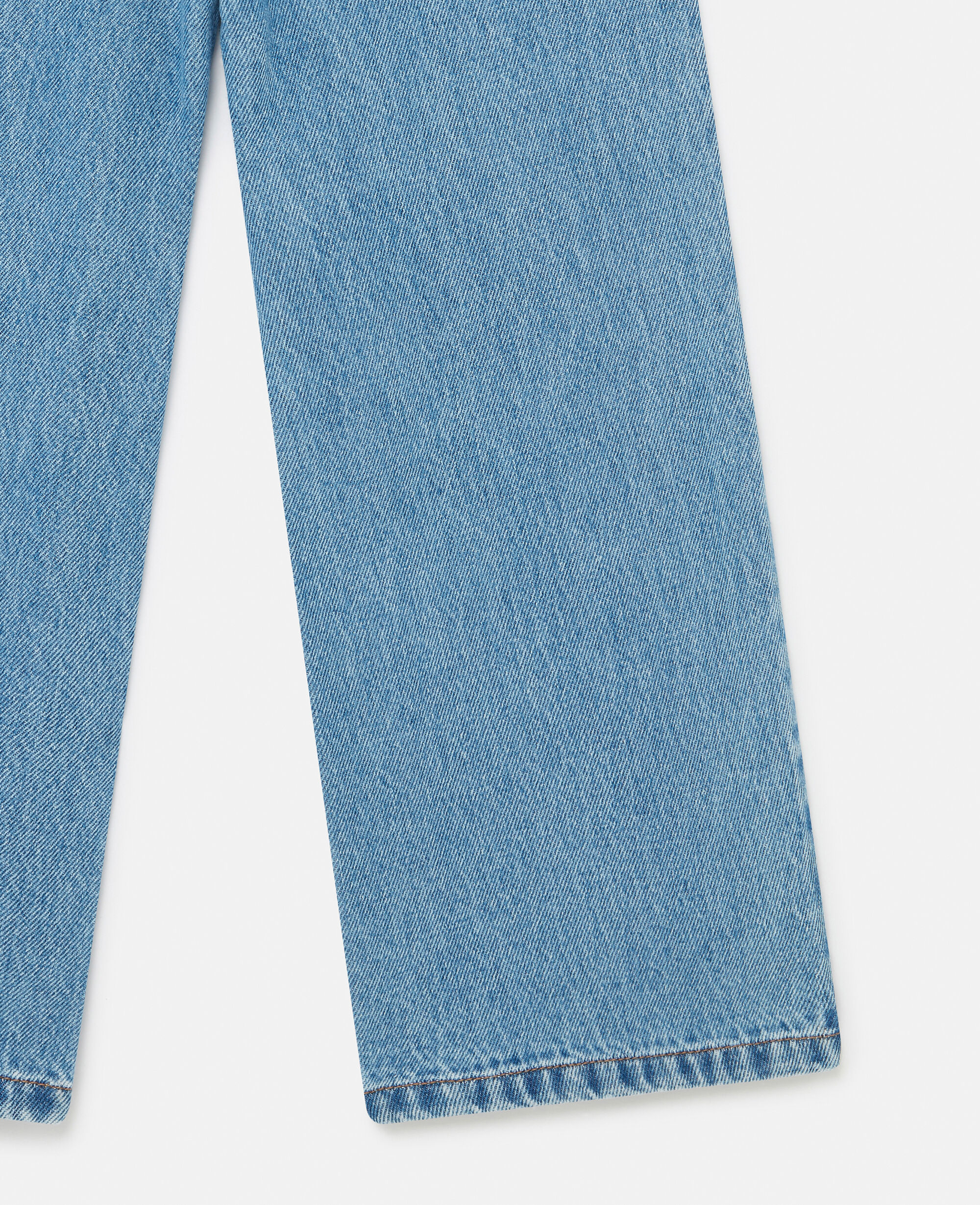 デニム・ジーパン STELLA MCCARTNEY STRAIGHT LEG COTTON DENIM JEANS Women Denim blue Vintage Wash Straight-Leg Denim Jeans