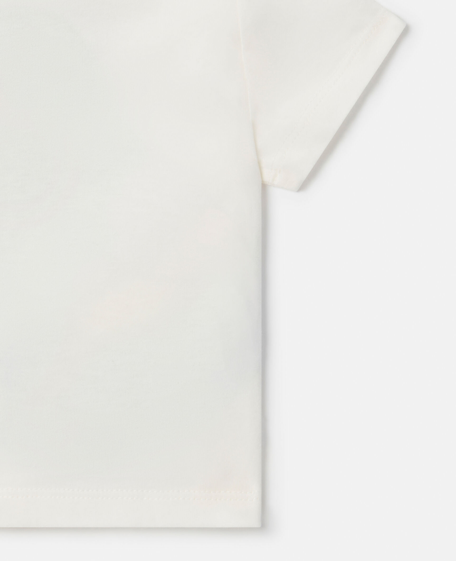 Hippie Guitar Print T-Shirt-White-large image number 3