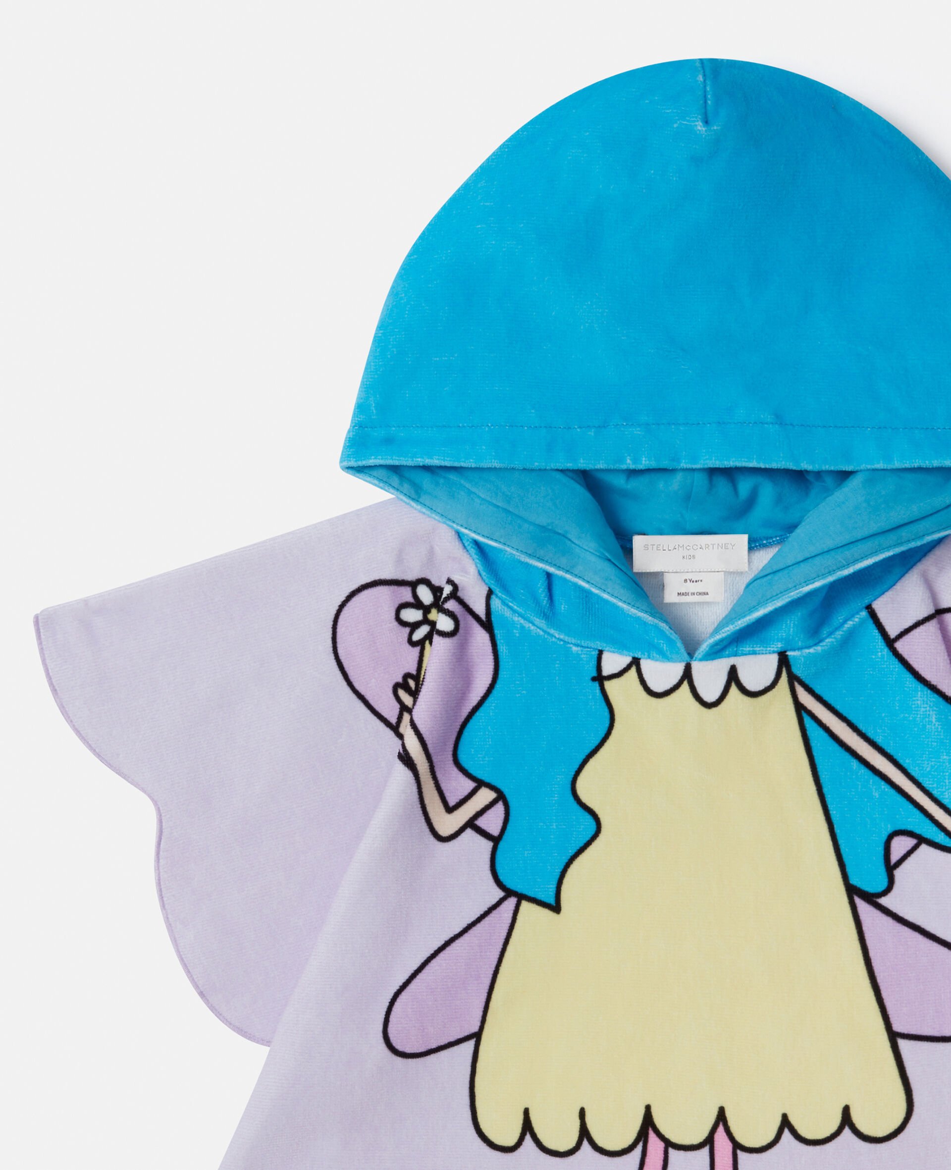 Fairy Graphic Towel Dress-Purple-large image number 1