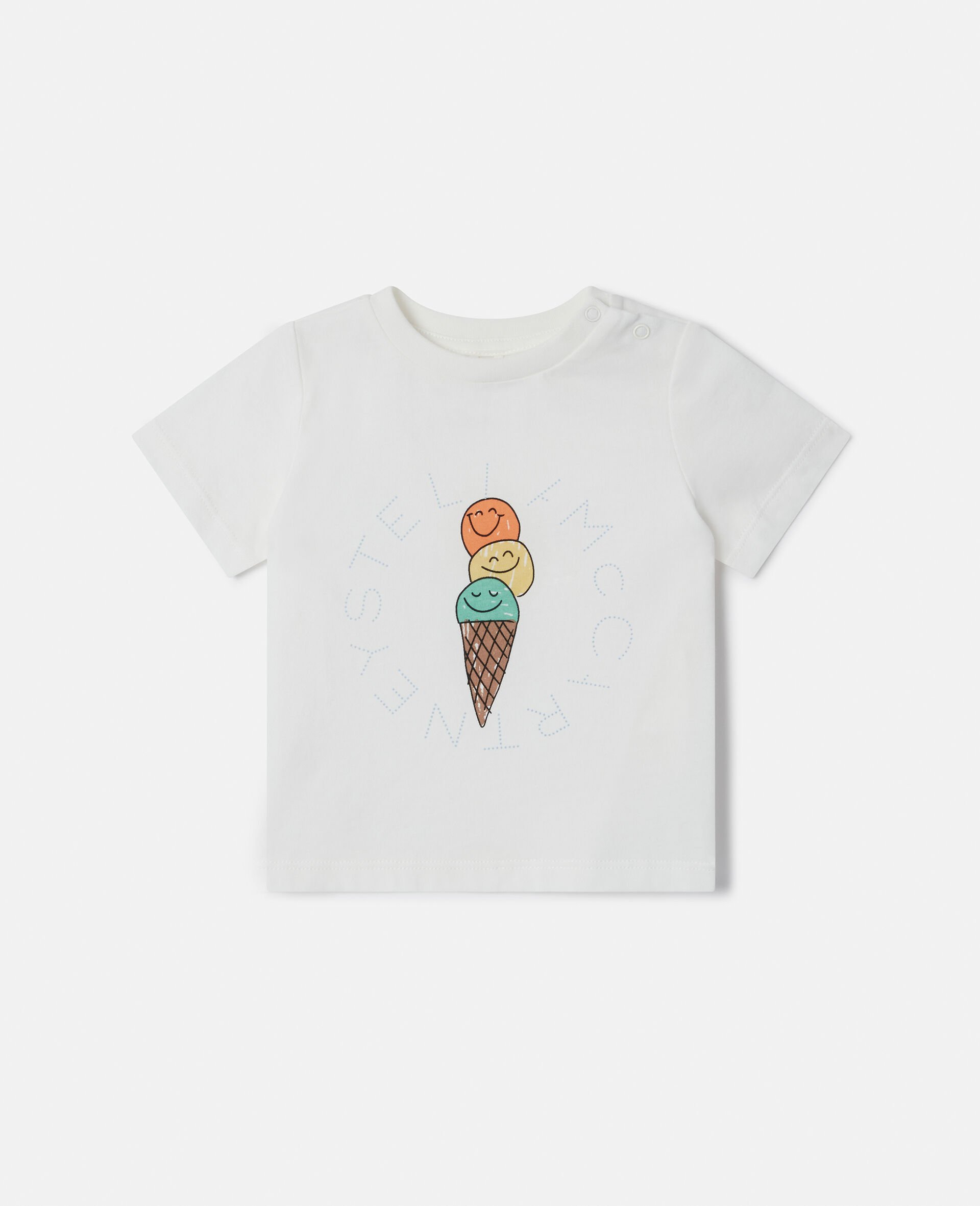 Ice Cream Graphic T-Shirt-Cream-large image number 0
