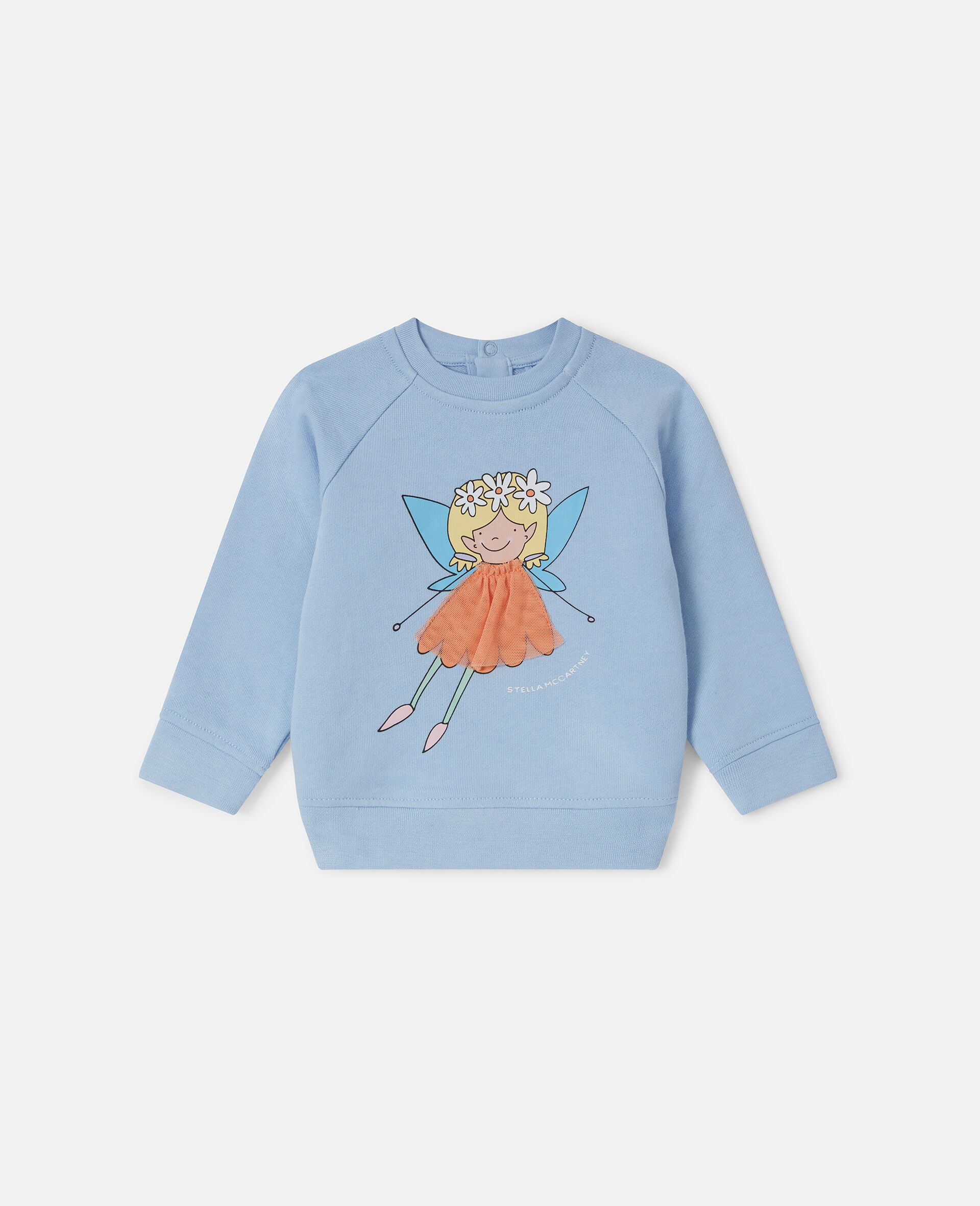 Fairy Graphic Crewneck Sweatshirt-Blue-large image number 0