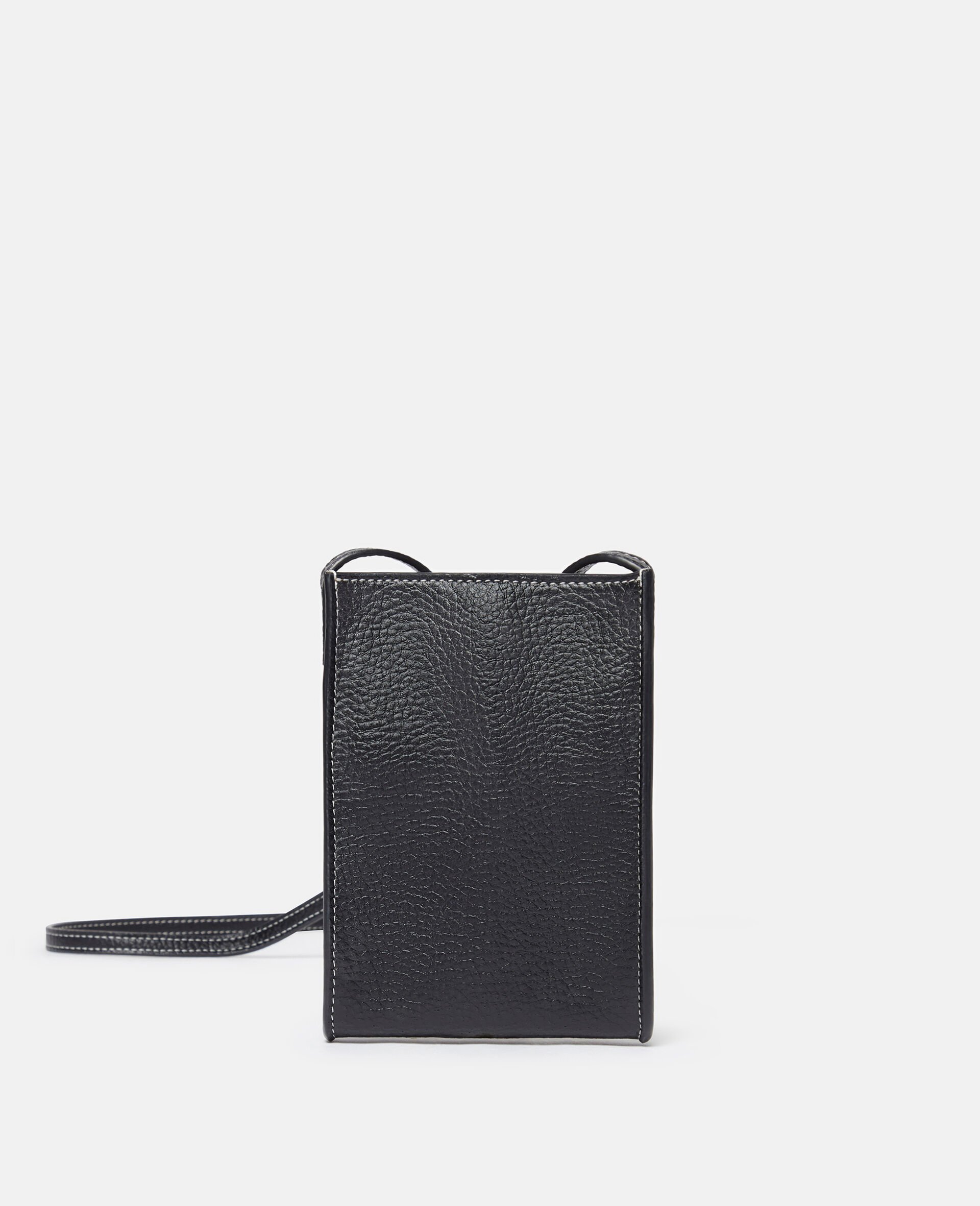 Logo Grainy Alter Mat Crossbody Phone Pouch-Black-large image number 2