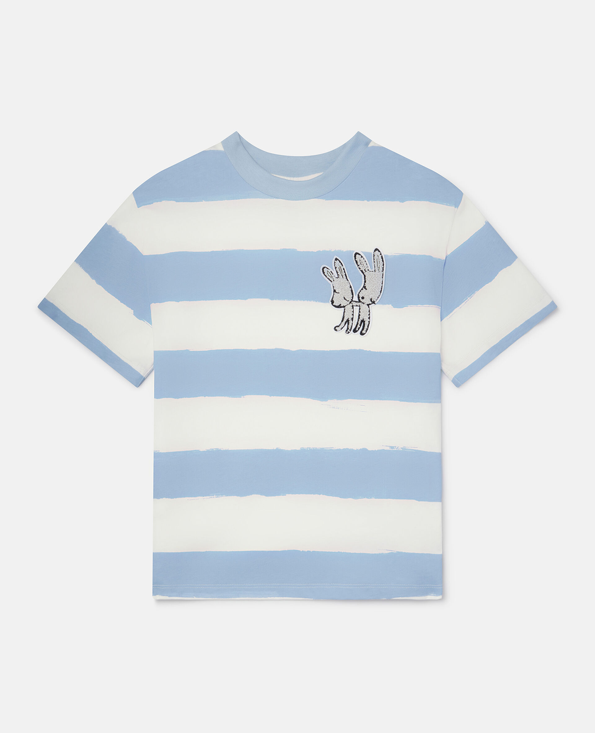 'Untitled' Striped T-Shirt-Blue-large image number 0