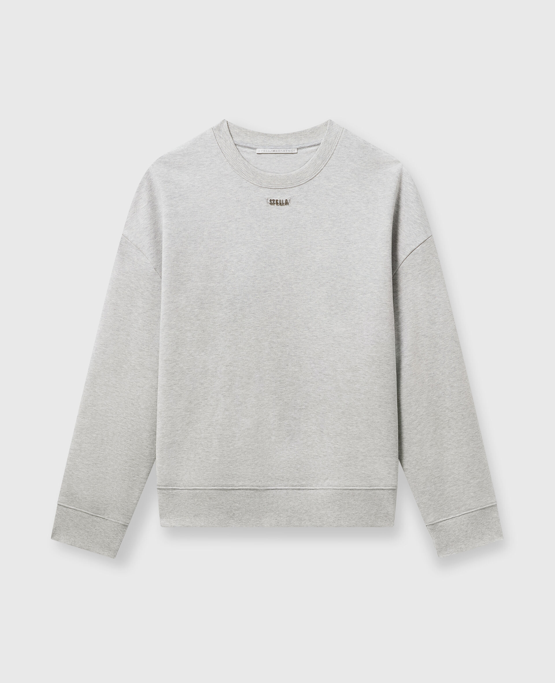 Logo Charm Sweatshirt-Grey-medium