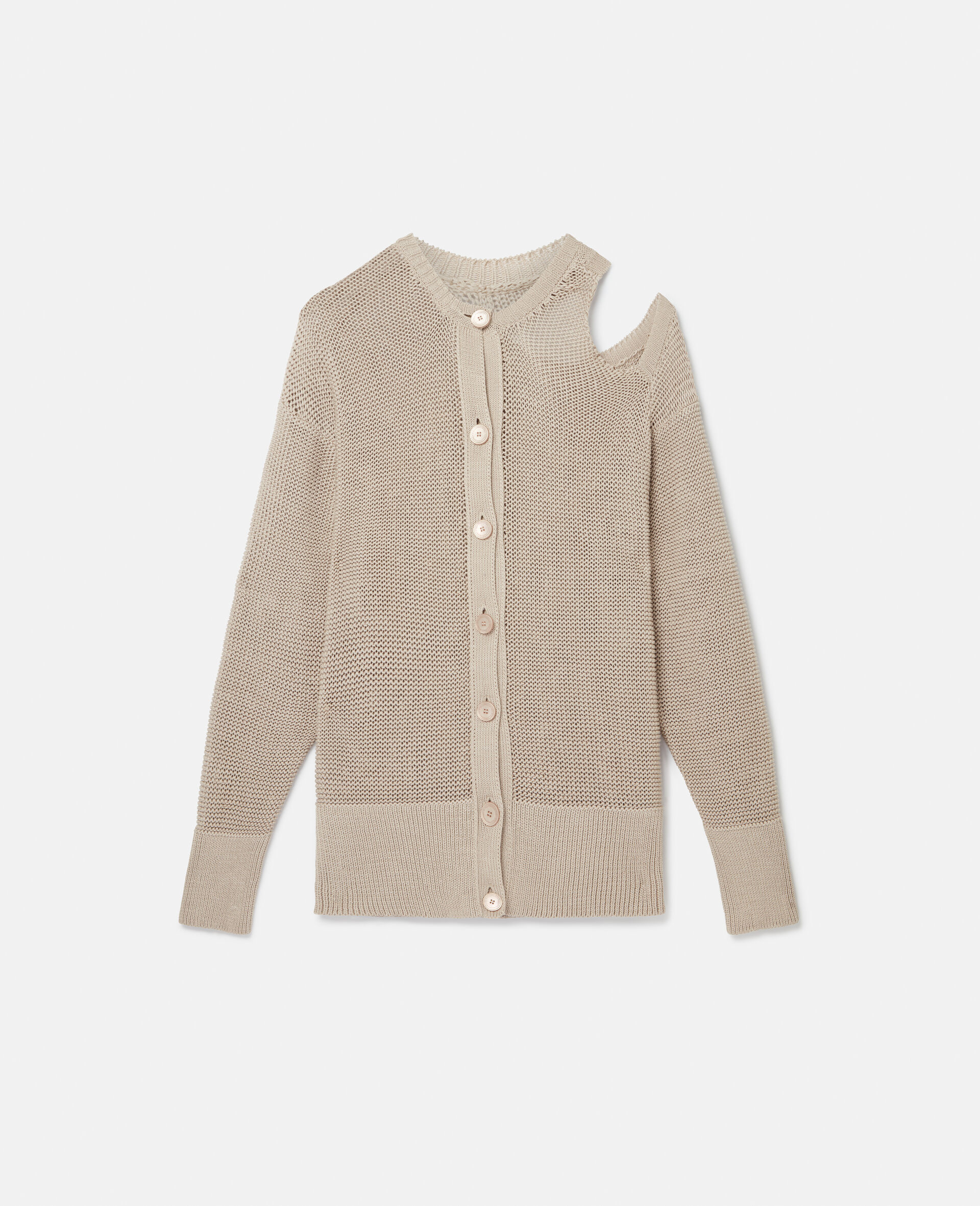 Seed Cotton Knit Jumper-Beige-large image number 0