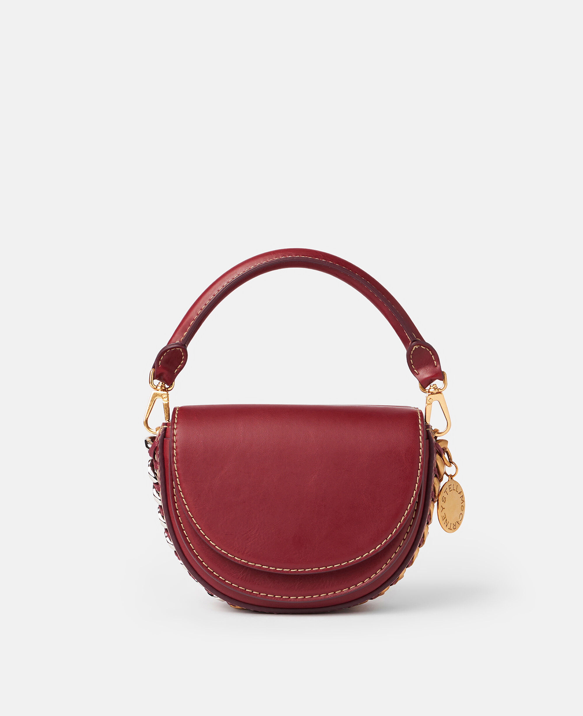 【STELLA MCCARTNEY】フレイム ミディアム ショルダーバッグ Women ピュアホワイト フレイム ミディアム フラップショルダー