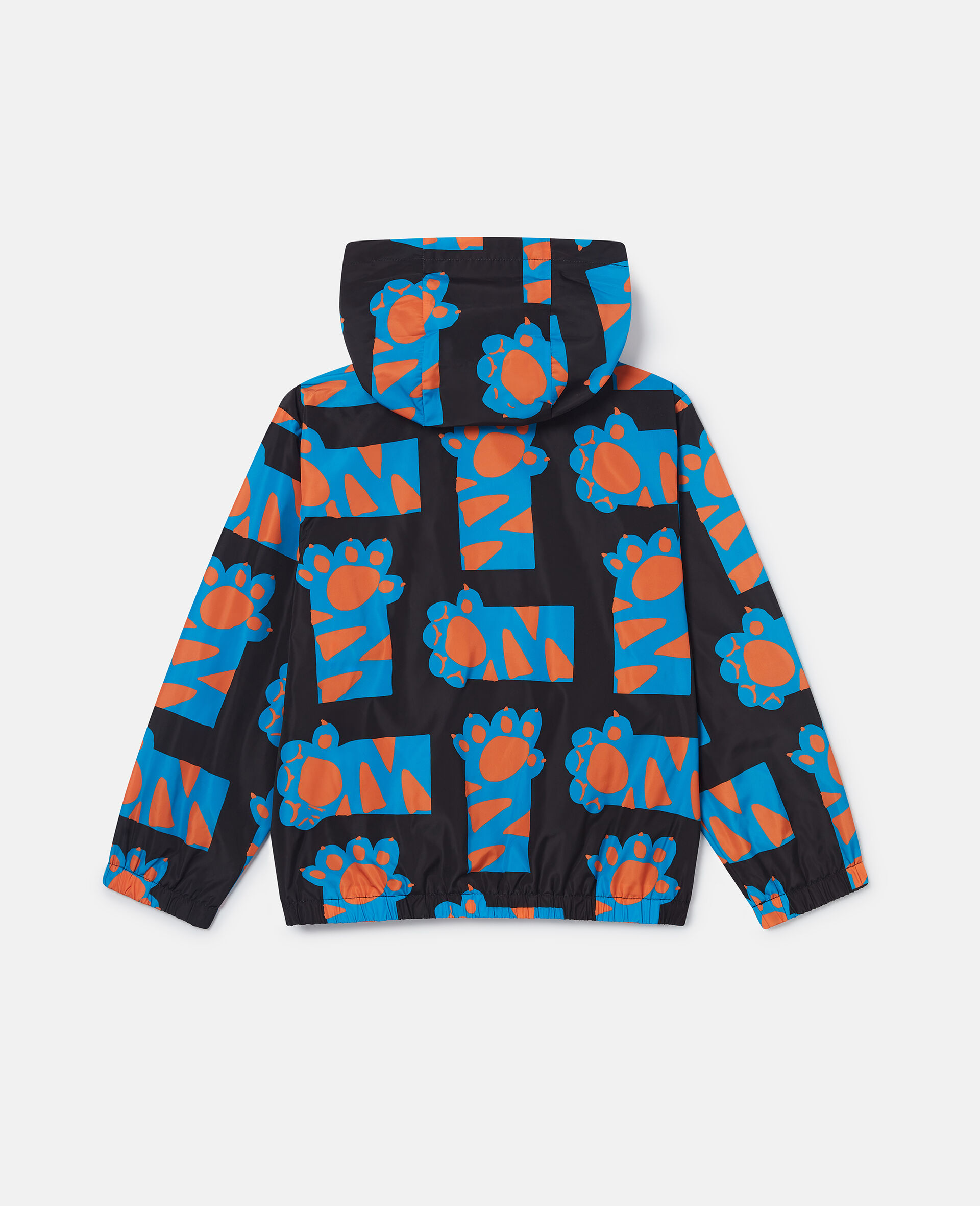 Paw Print Pattern Fleece-Black-large image number 2