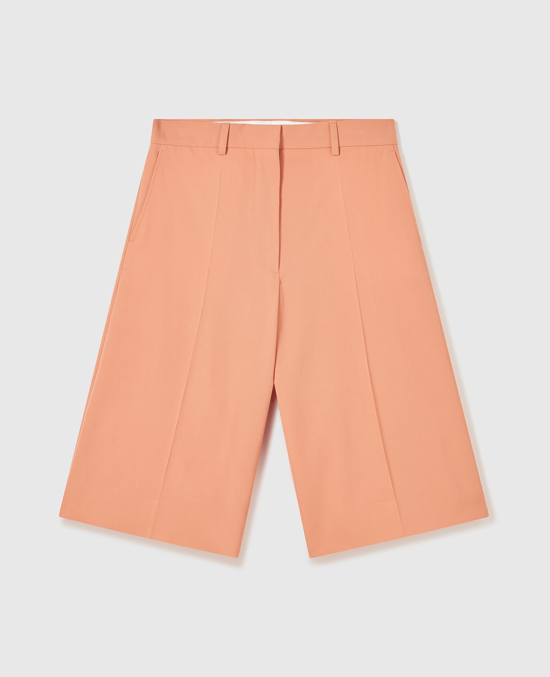 BERMUDA WIDE LEG CLASSIC TAILORING-Orange-medium