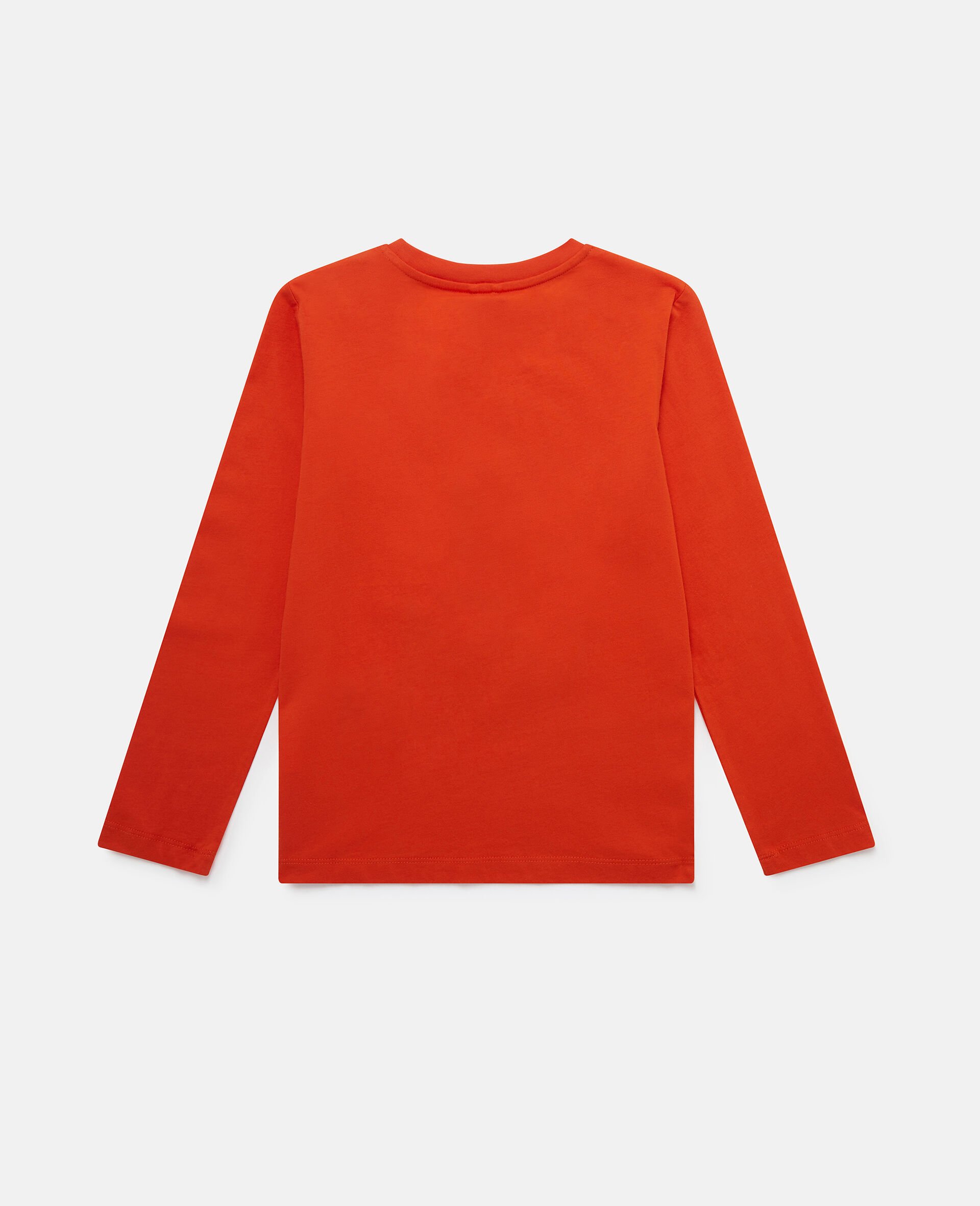 Langarmshirt mit Smiling Flower Motiv-Orange-large image number 2