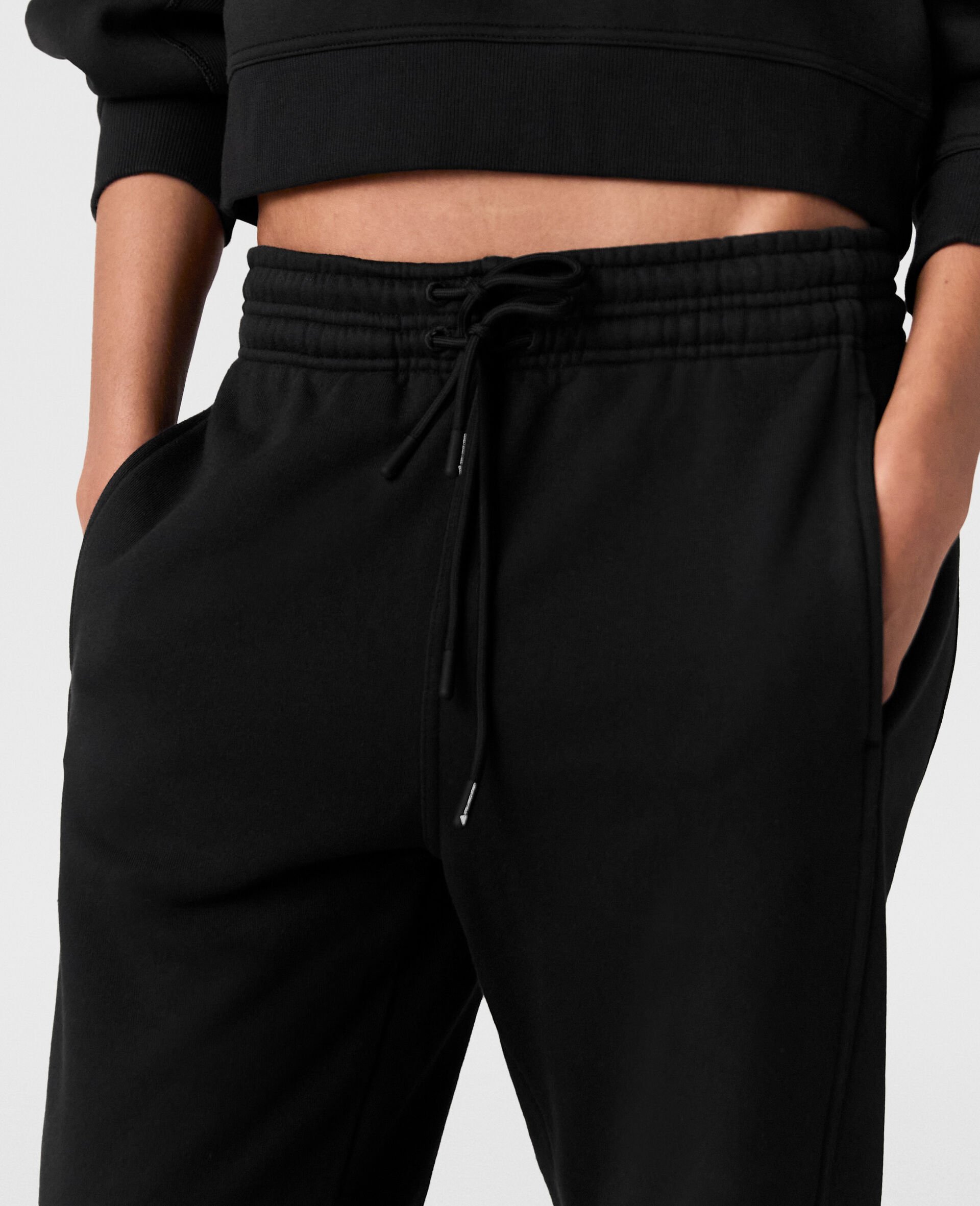 TrueCasuals Basic  Joggers-Black-large TrueCasuals Basic  Joggers-Black-large image number 2