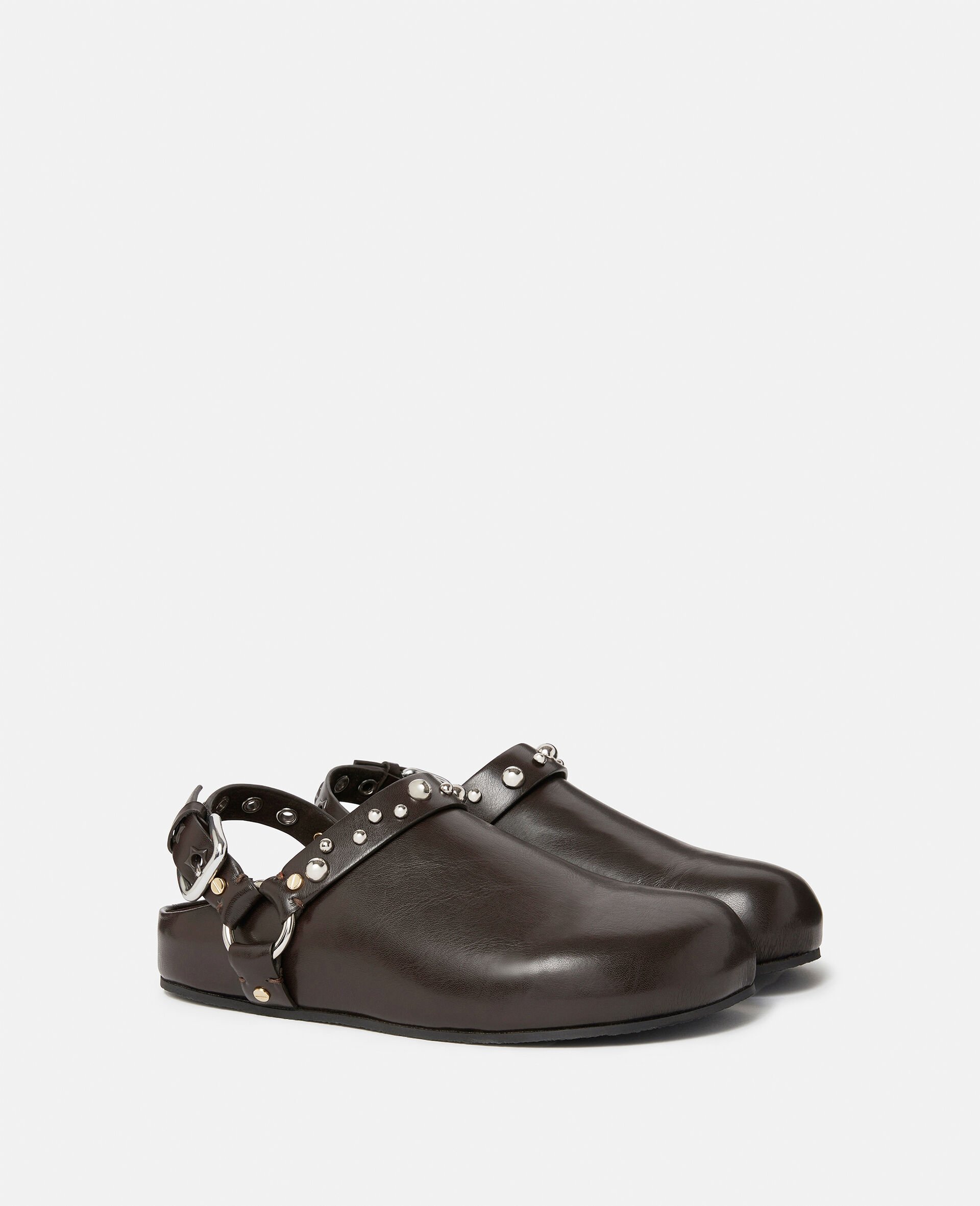 Elyse Studded Clogs -Brown-large Elyse Studded Clogs -Brown-large image number 2